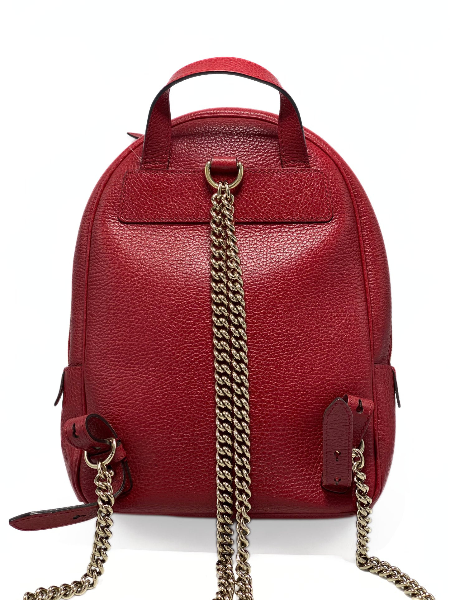 Mochila Gucci Soho Chain Backpack Red