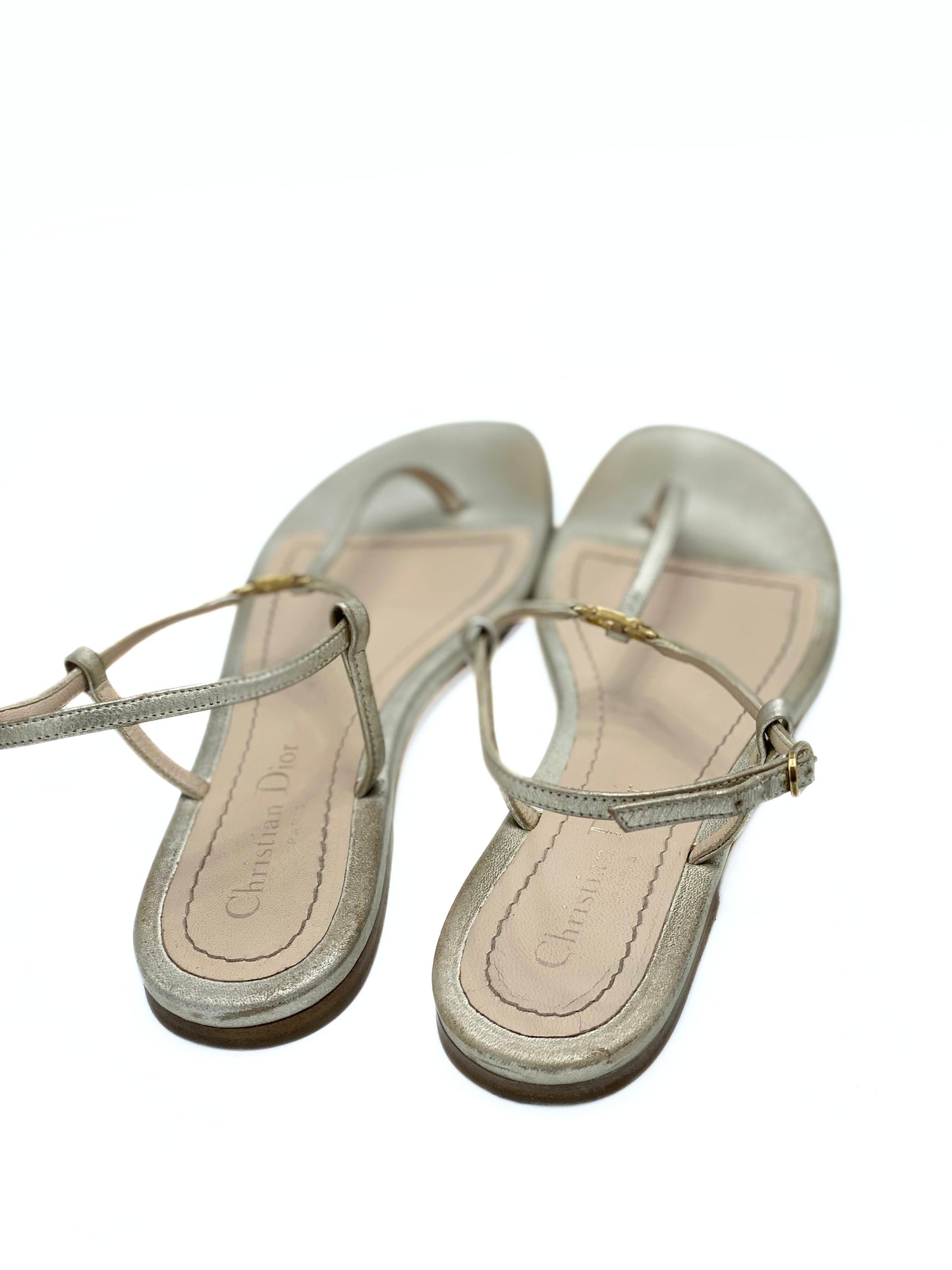 Sandalia Dior Lambskin Crystal CD (38)
