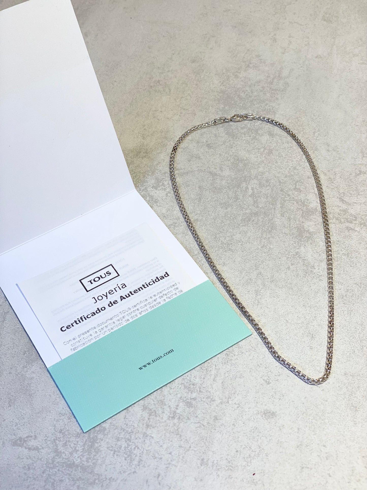 Cadena de Plata Tous Snake 45 cm