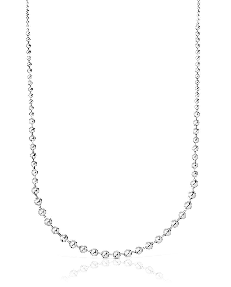 Cadena de Plata Tous con Bolitas 45 cm