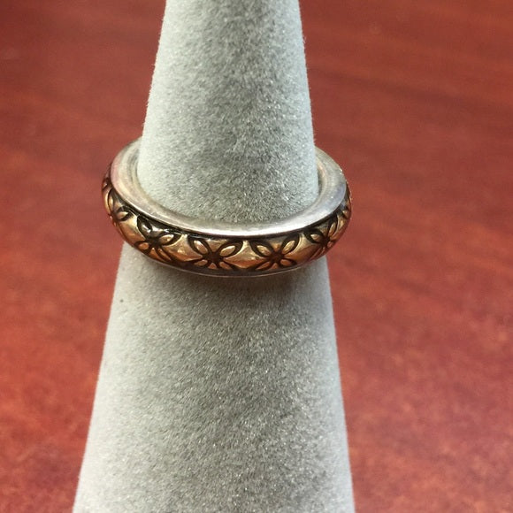 Anillo Pandora Esmaltado Floral Gold