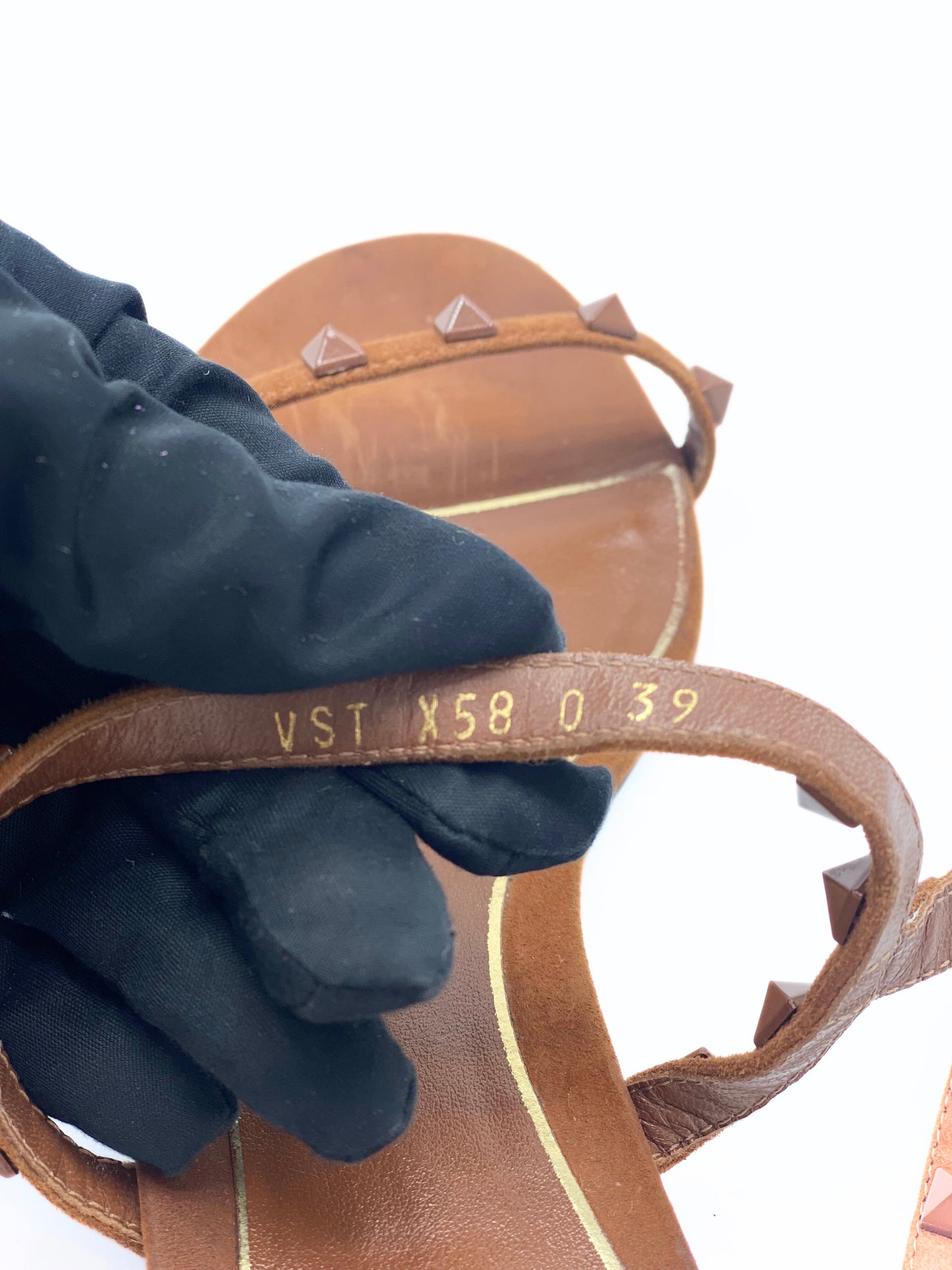 Sandalia Valentino Rockstud Lace Up (EU 39)