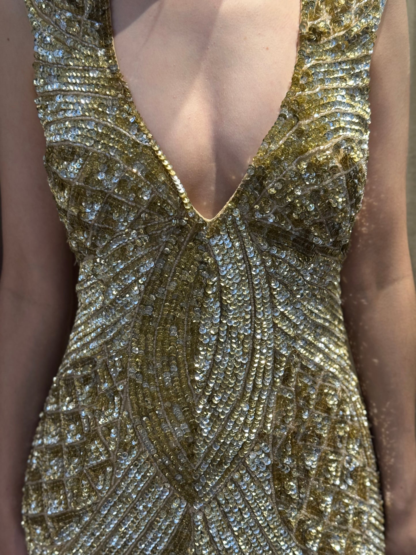 Vestido con Lentejuelas Primavera Nuevo (Talle M)