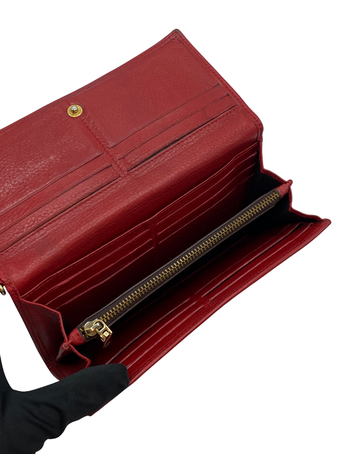 Billetera Roja Carolina Herrera con Moño