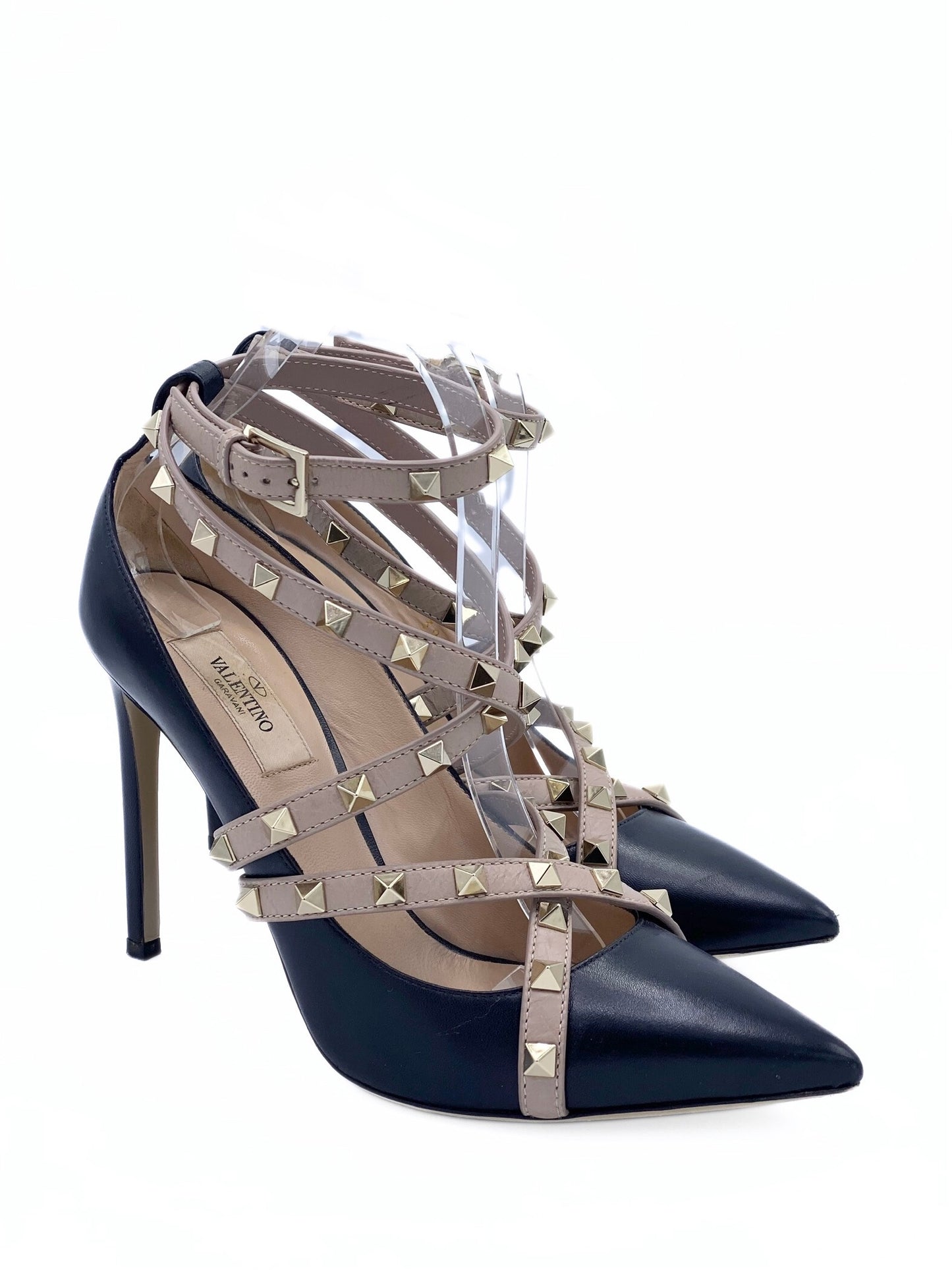 Sandalia Valentino Garavani Rockstud Ankle Strap (Eu 39.5)