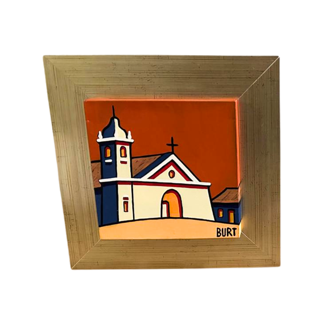 Set de cuadros Iglesias Burt 20 x 20 cm.