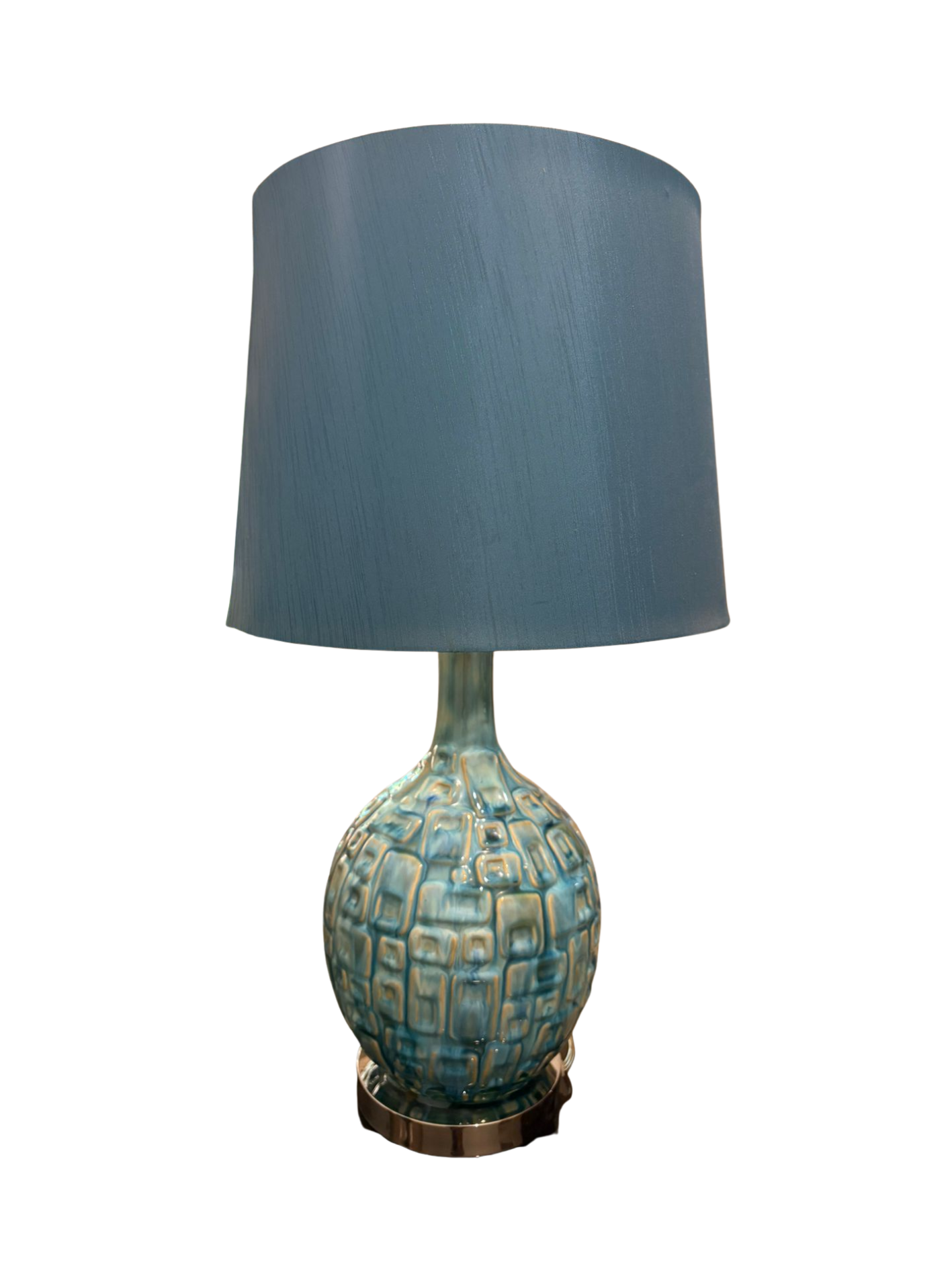 Velador con base tipo mosaico