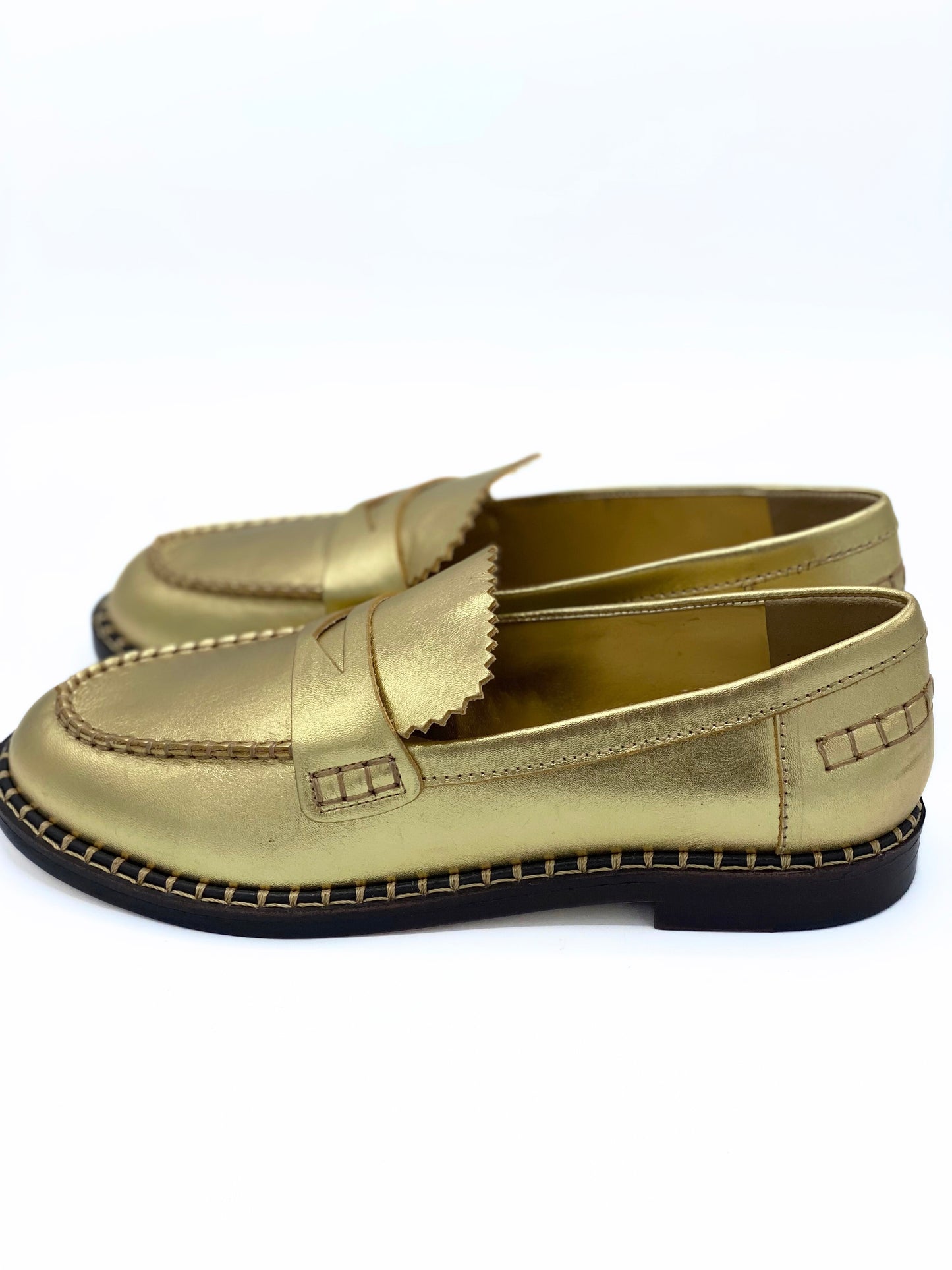 Mocasin Schutz Christie Metallic Leather (US 8.5)