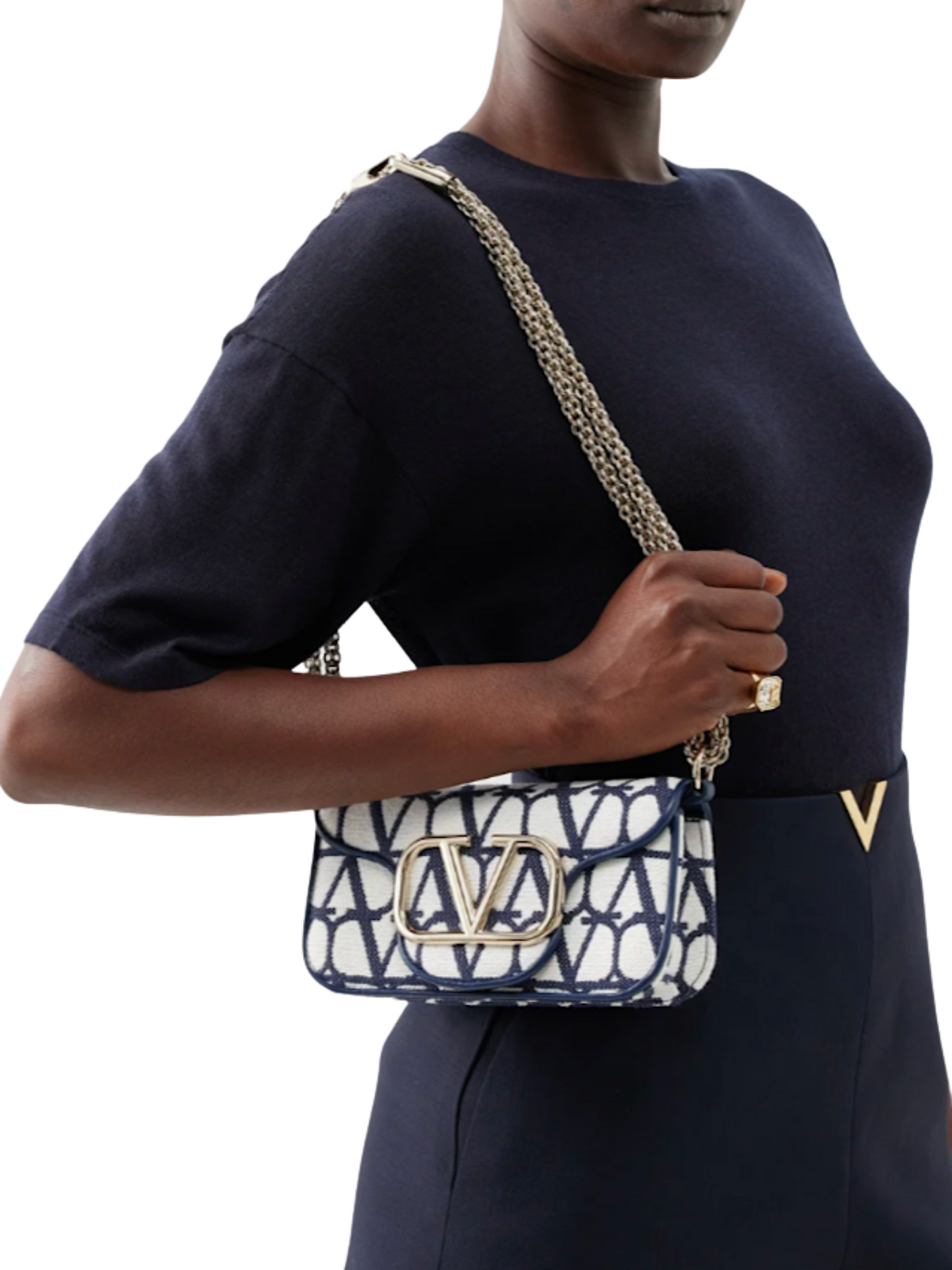 Bolso de Mano Valentino Garavani V Logo