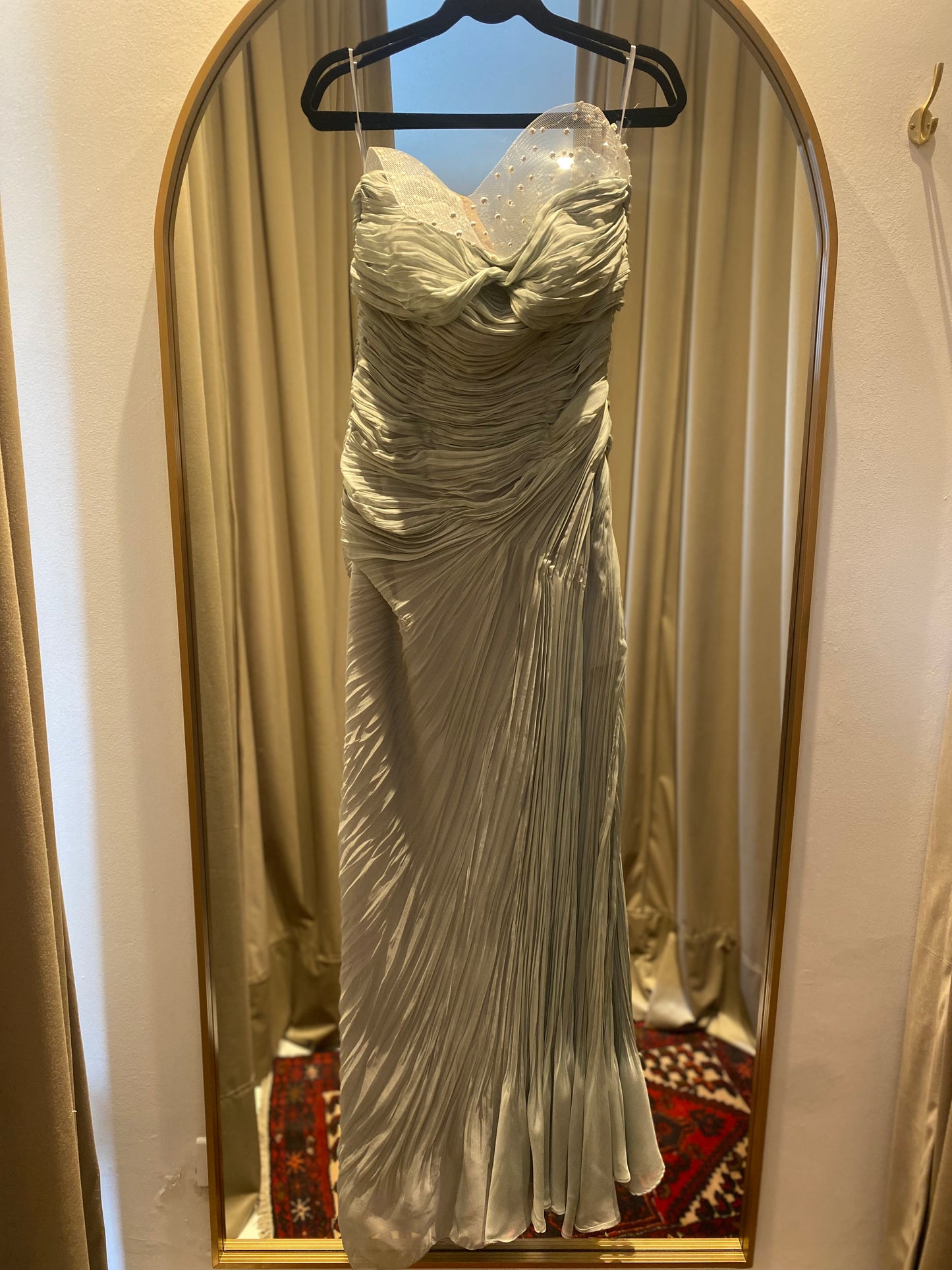 Vestido La Paix Drapeado (Talle M)