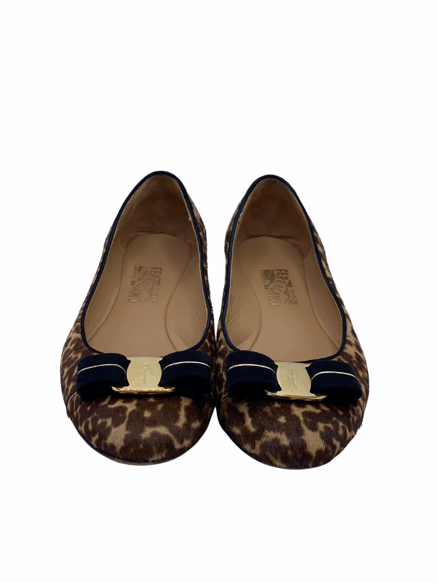 Chatitas Salvatore Ferragamo Leopard Print (9.5)
