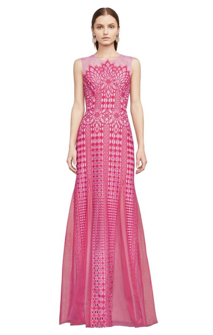 Vestido BCBG Max Azria Rosa (Talle M)