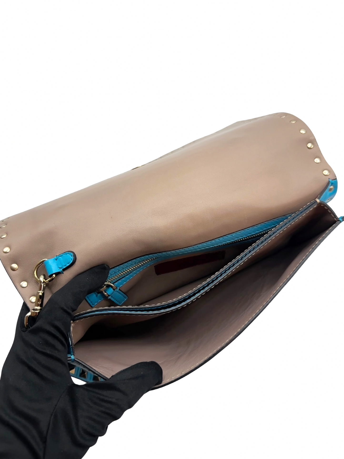 Clutch Celeste Valentino Garavani Rockstud
