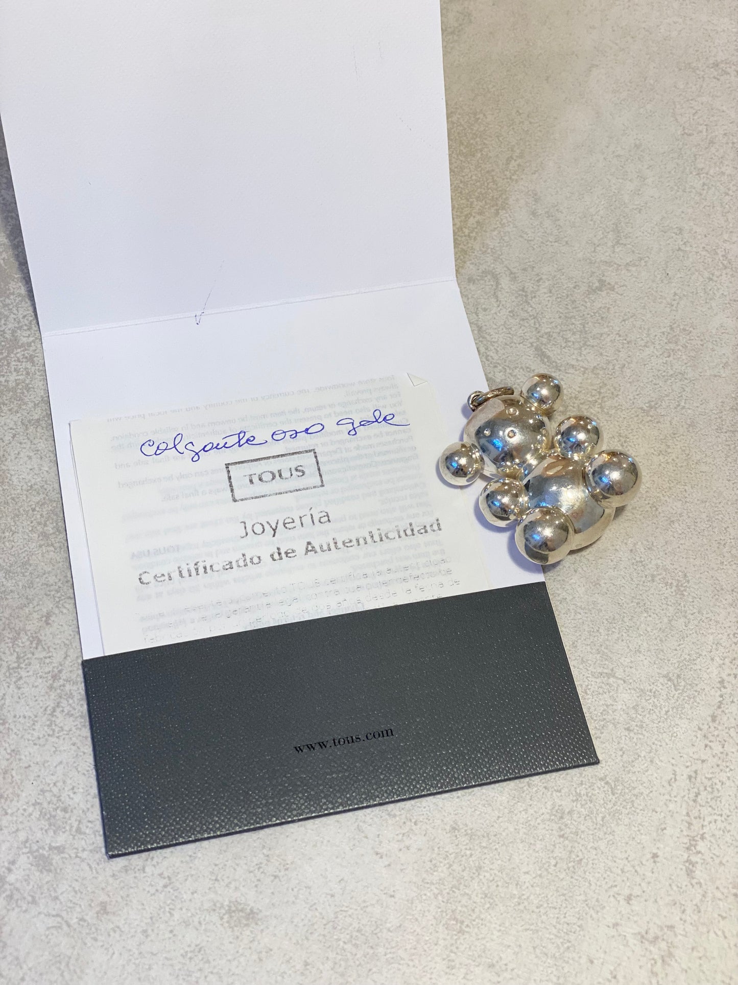 Dije Tous de Plata Bubble Bear de 4 cm