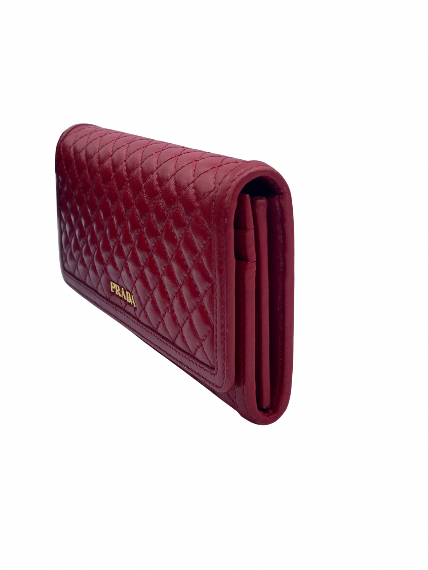 Billetera Prada Acolchada Roja