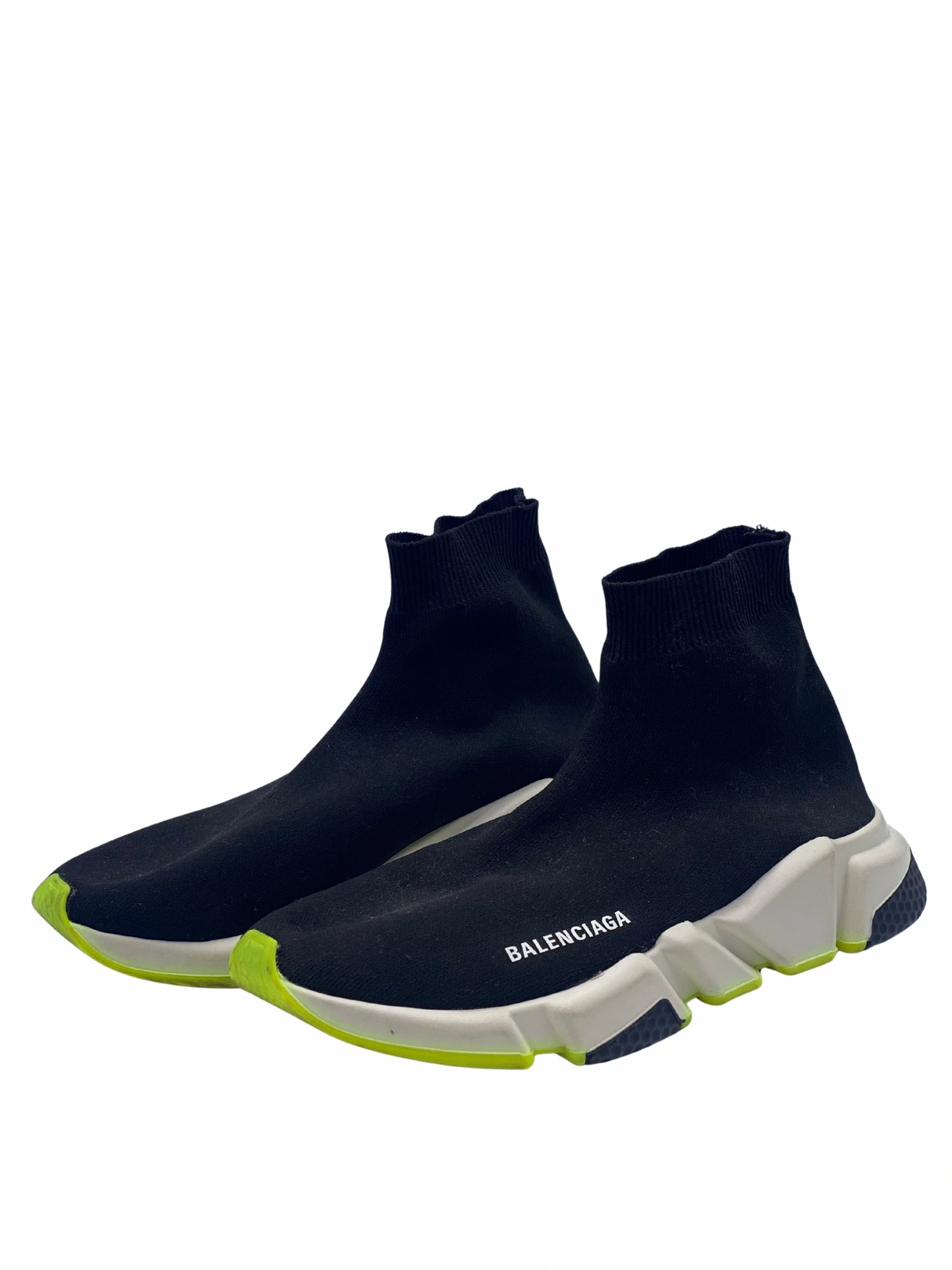 Zapatos Balenciaga Speed Trainer Negro y Amarillo (7 MASC)