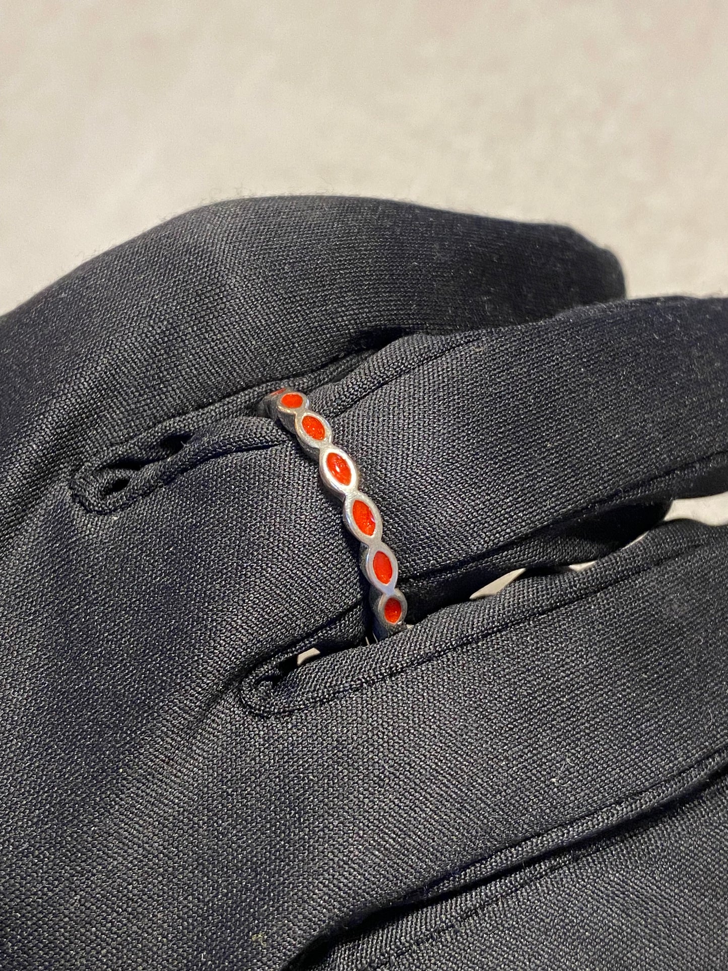 Anillo Pandora Red Enamel