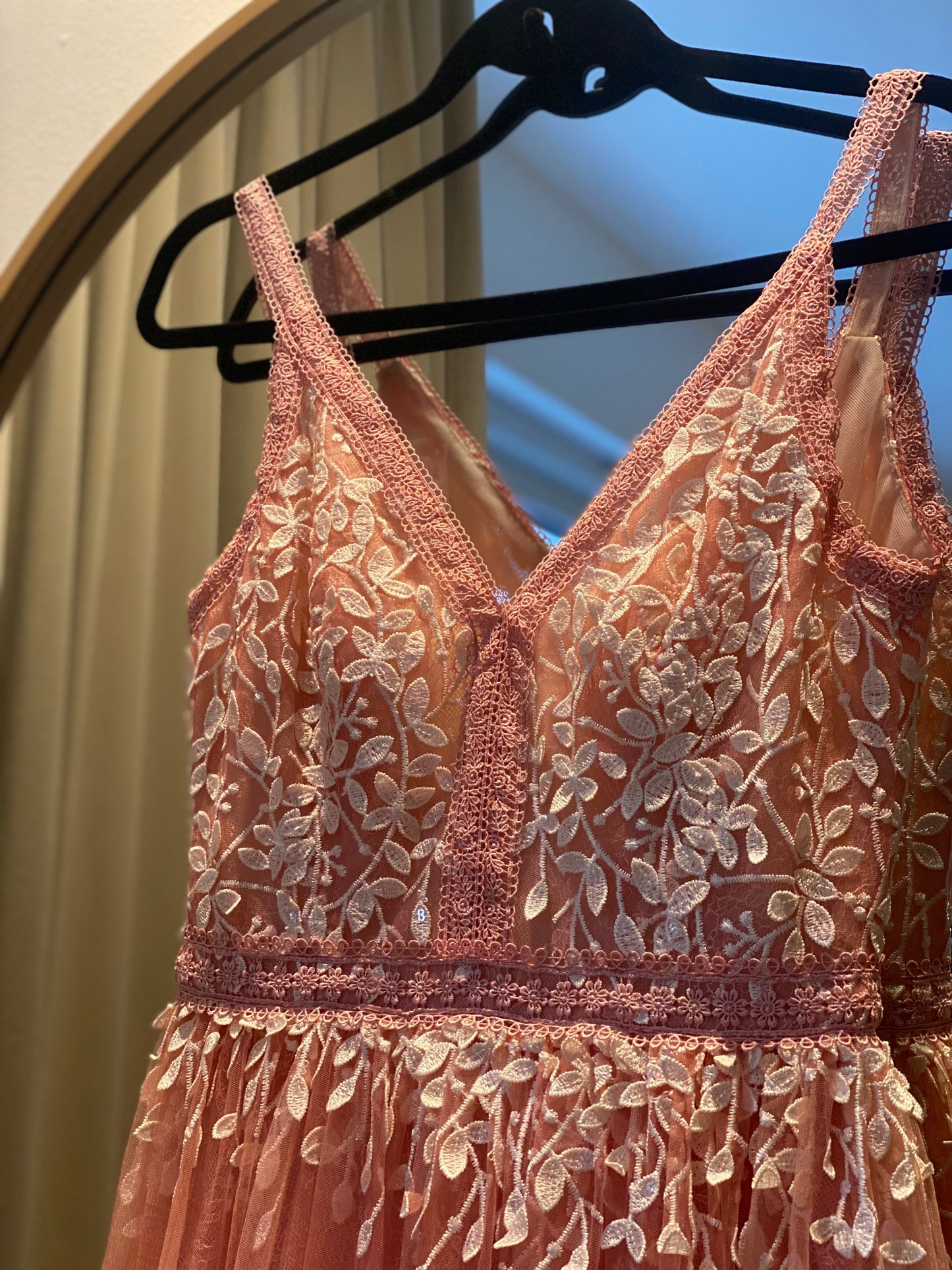 Vestido Rosa Clará Nuevo (Talle S)