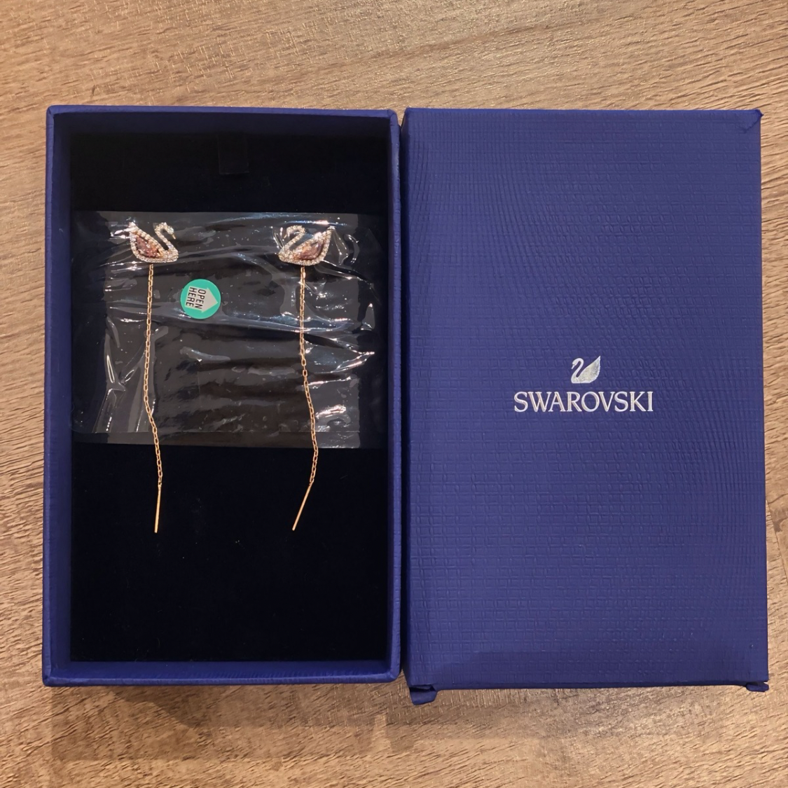 Pendientes Swarovski Swan Drop