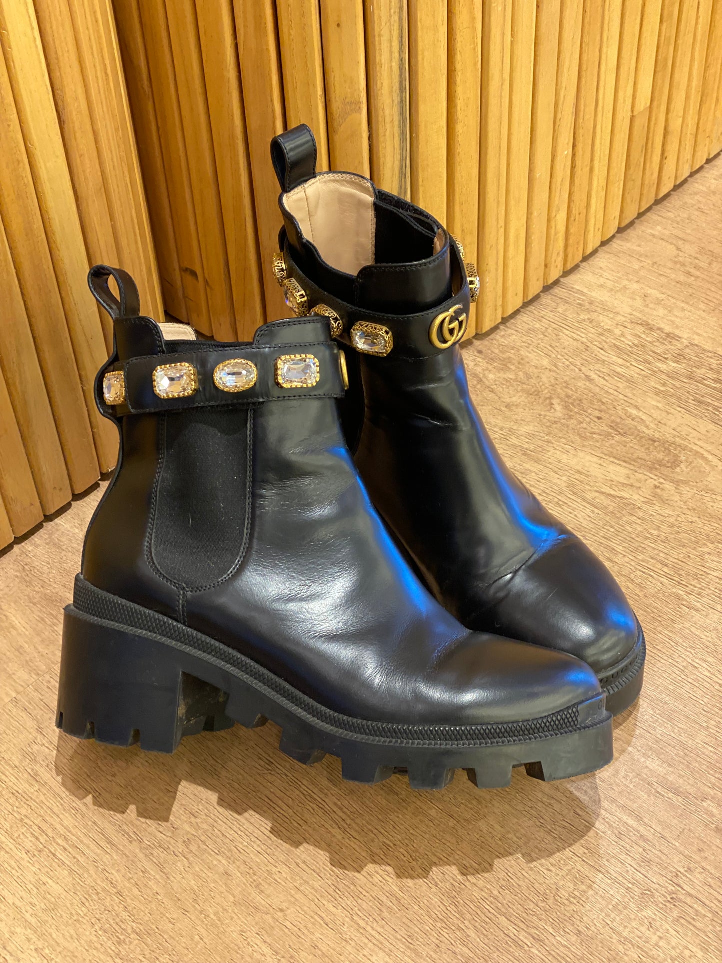 Botas Chunky Gucci GG Crystals (38.5)