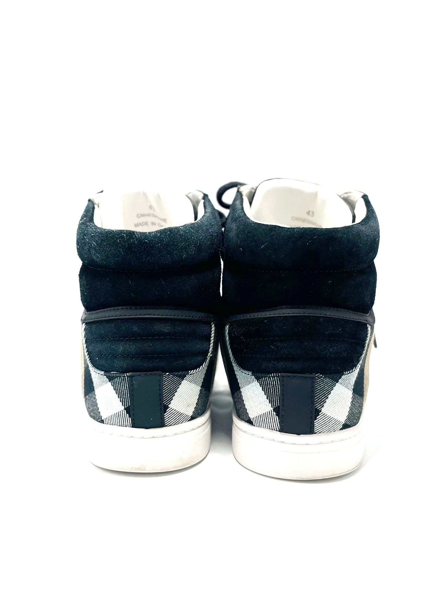 Champion Burberry High Top Reeth Trainers (43)