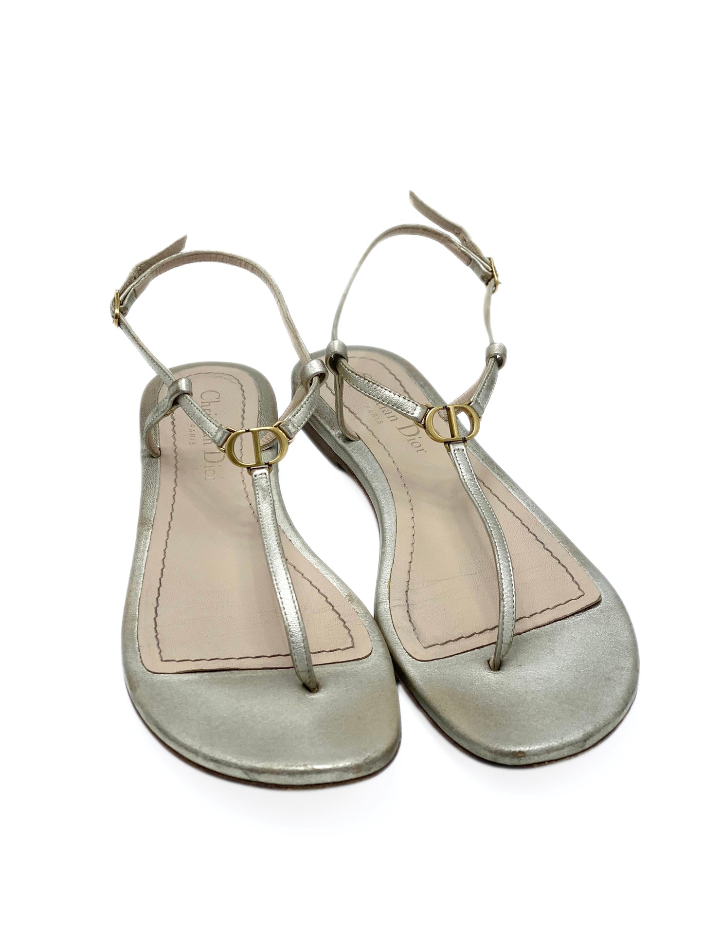 Sandalia Dior Lambskin Crystal CD (38)