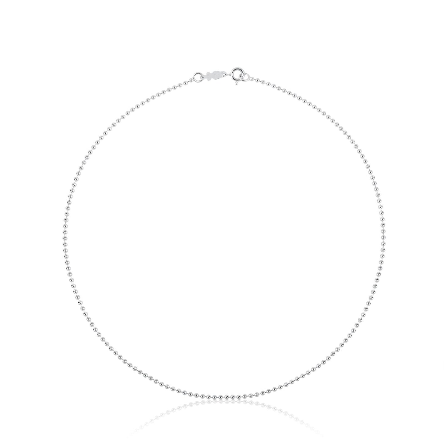 Cadena de Plata Tous con Bolitas 45 cm