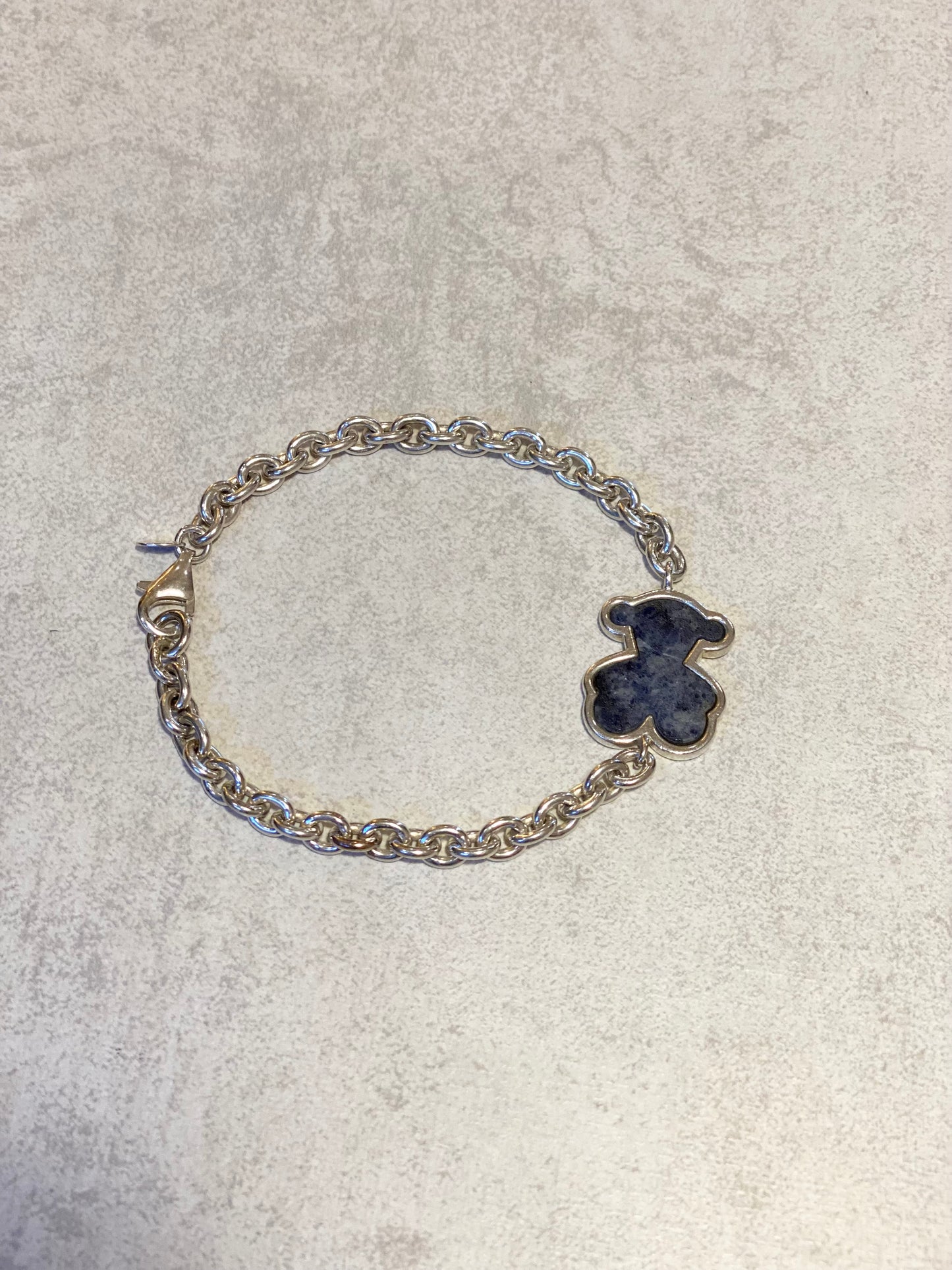 Pulsera Tous de Plata con Piedra Dumortierita