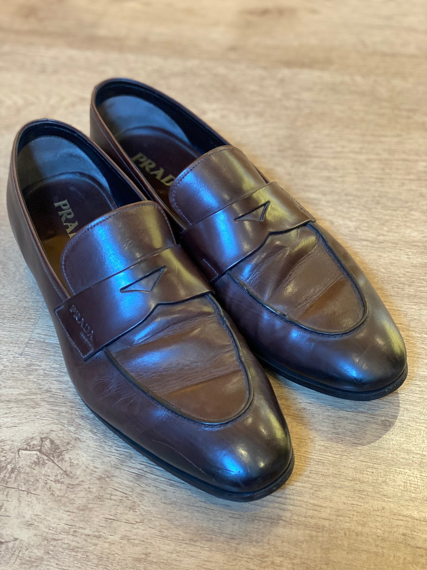 Mocasín Prada Marrón de Cuero (11)