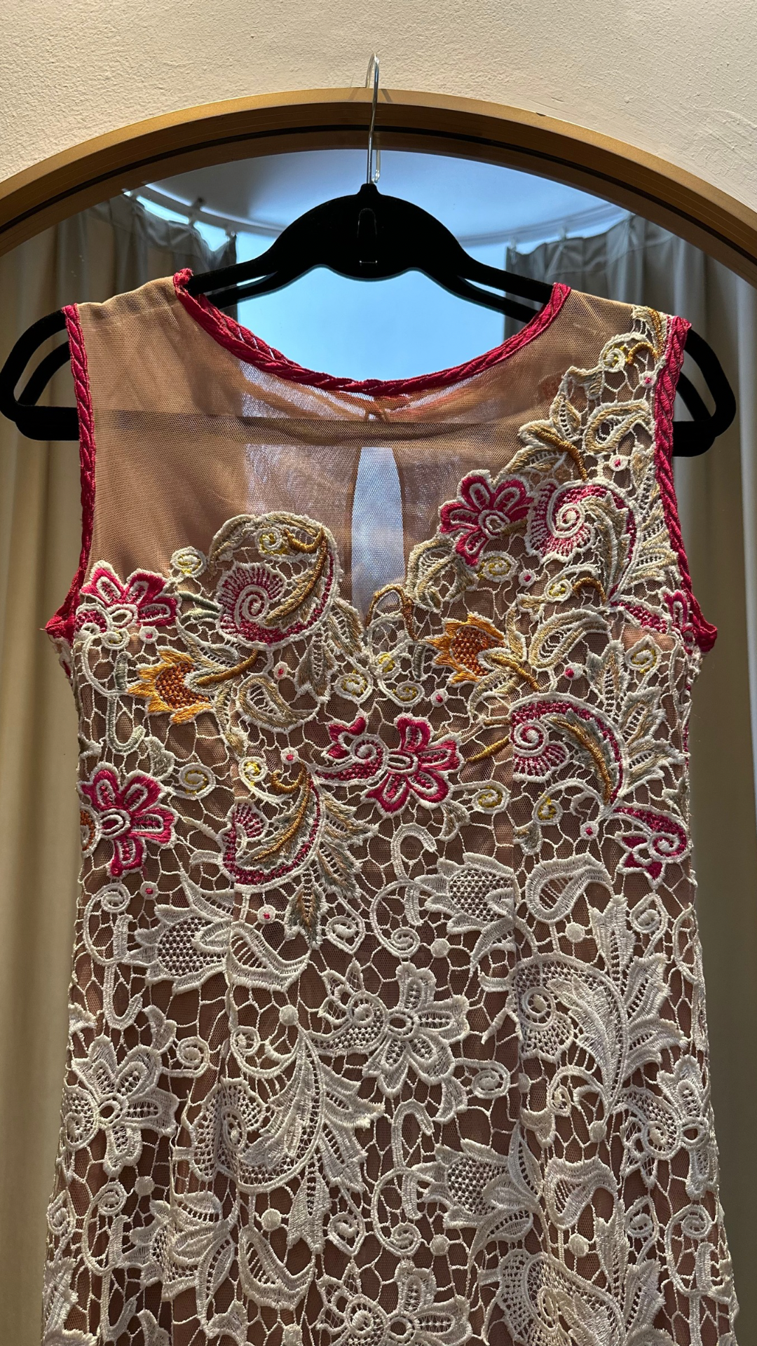 Vestido Bordado Javier Saiach (M)