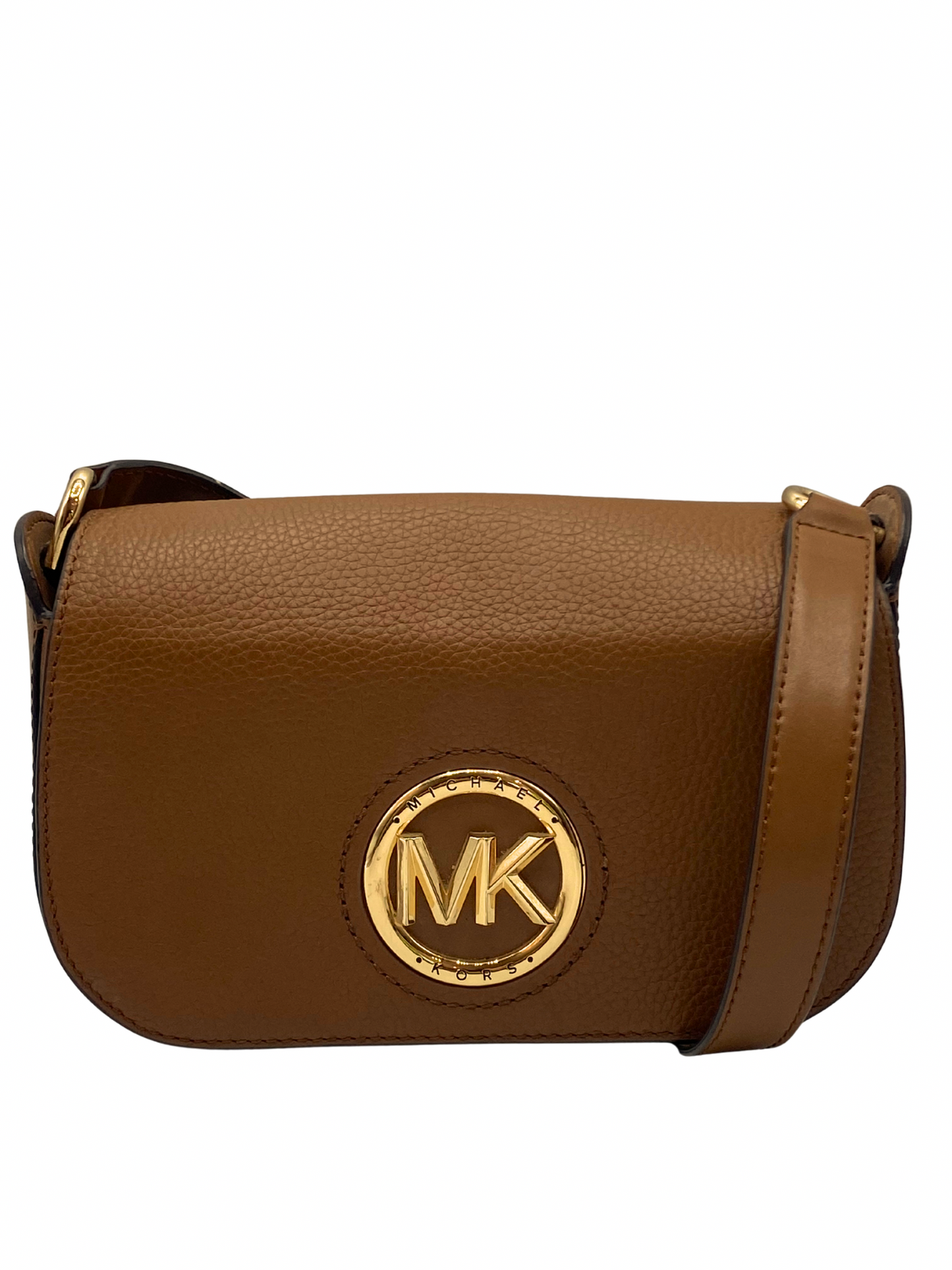 Cartera Marrón de Cuero Michael Kors Samira