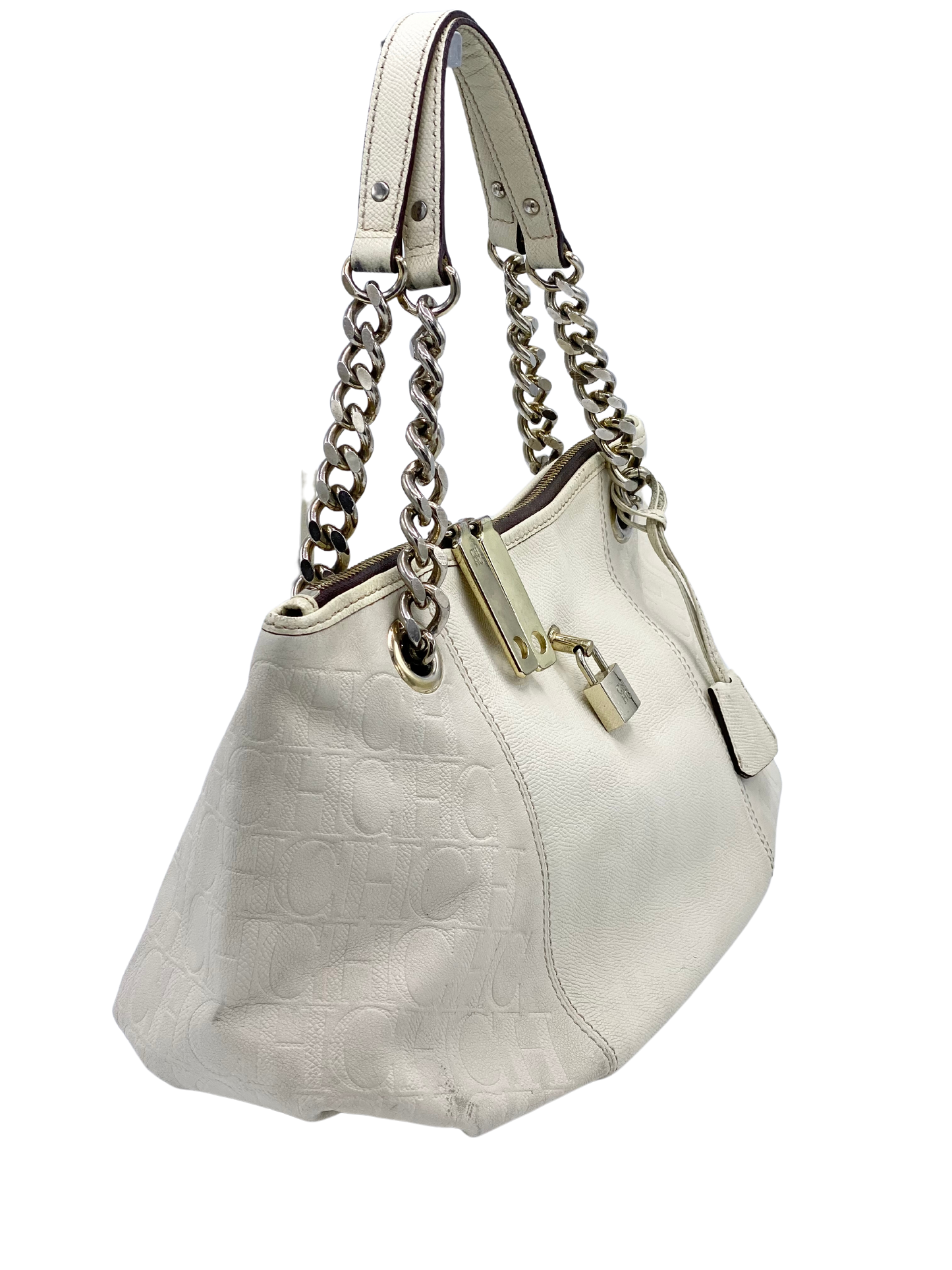 Cartera Carolina Herrera Shopper Locked Monogram