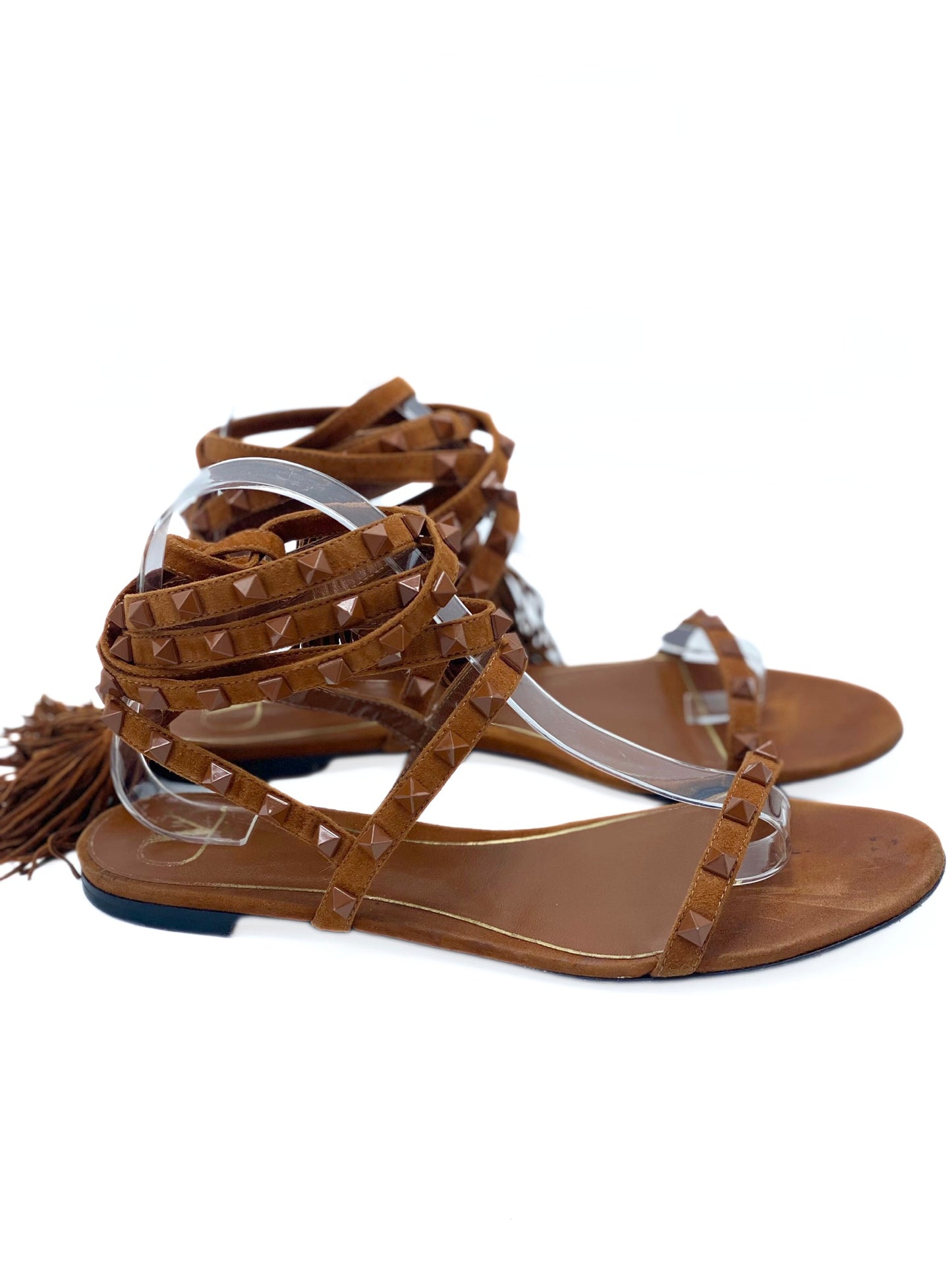 Sandalia Valentino Rockstud Lace Up (EU 39)