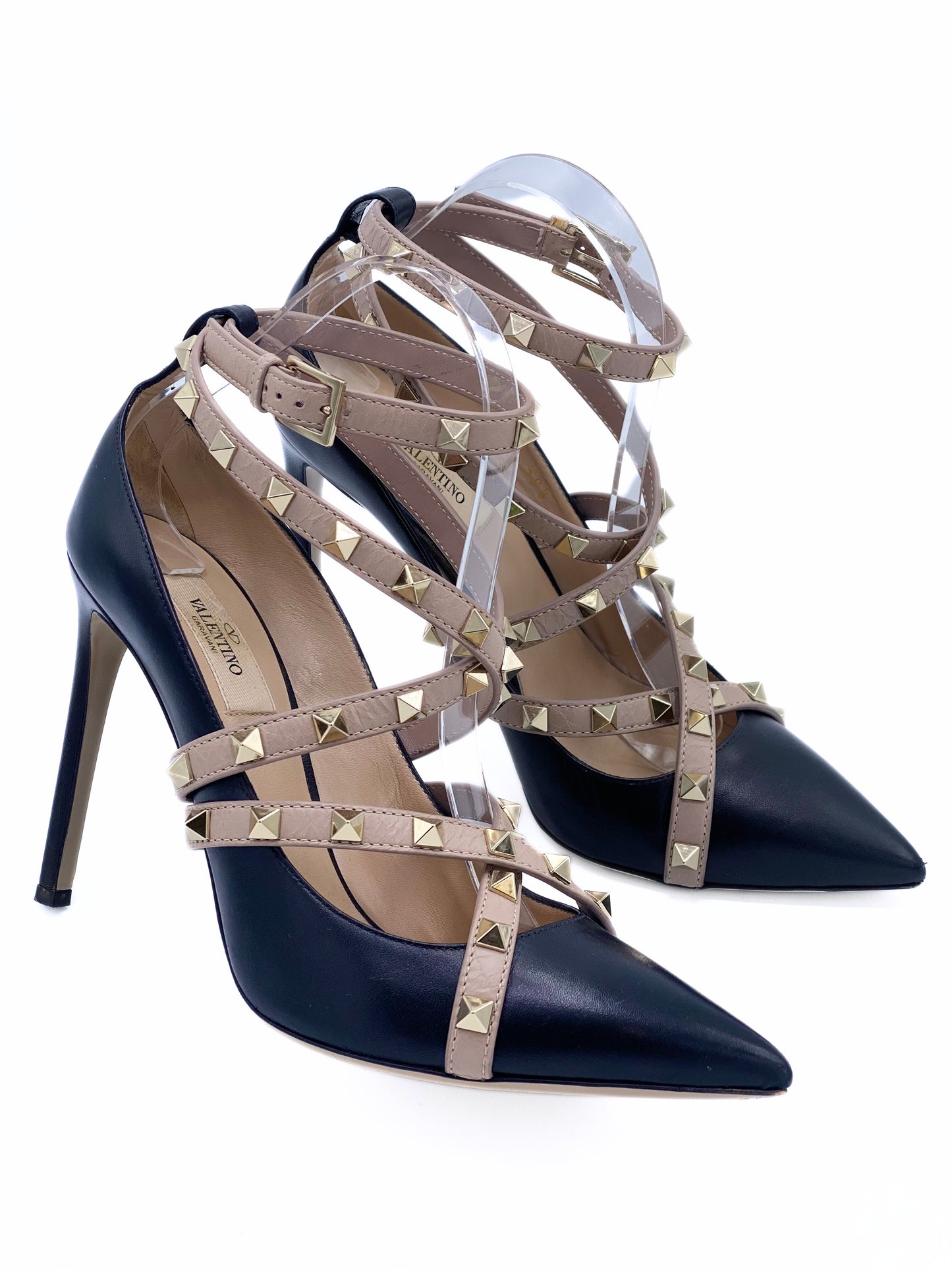 Sandalia Valentino Garavani Rockstud Ankle Strap (Eu 39.5)