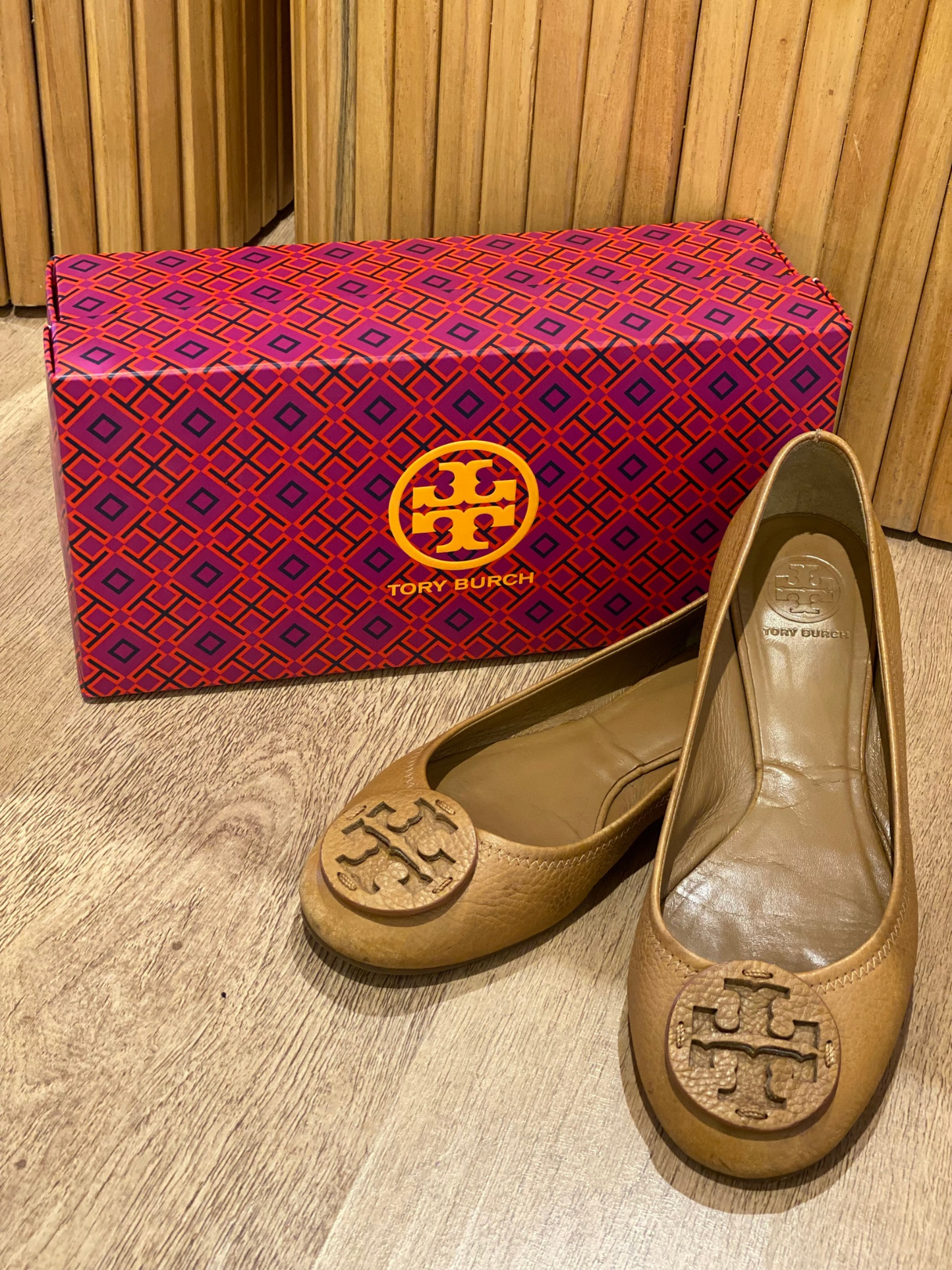 Chatitas Tory Burch Marron (9.5)