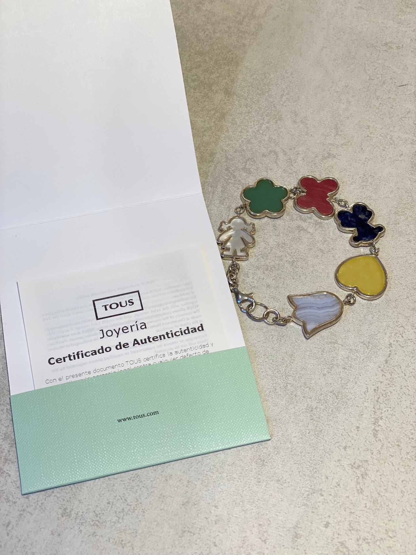 Pulsera Tous de Plata Arcoíris