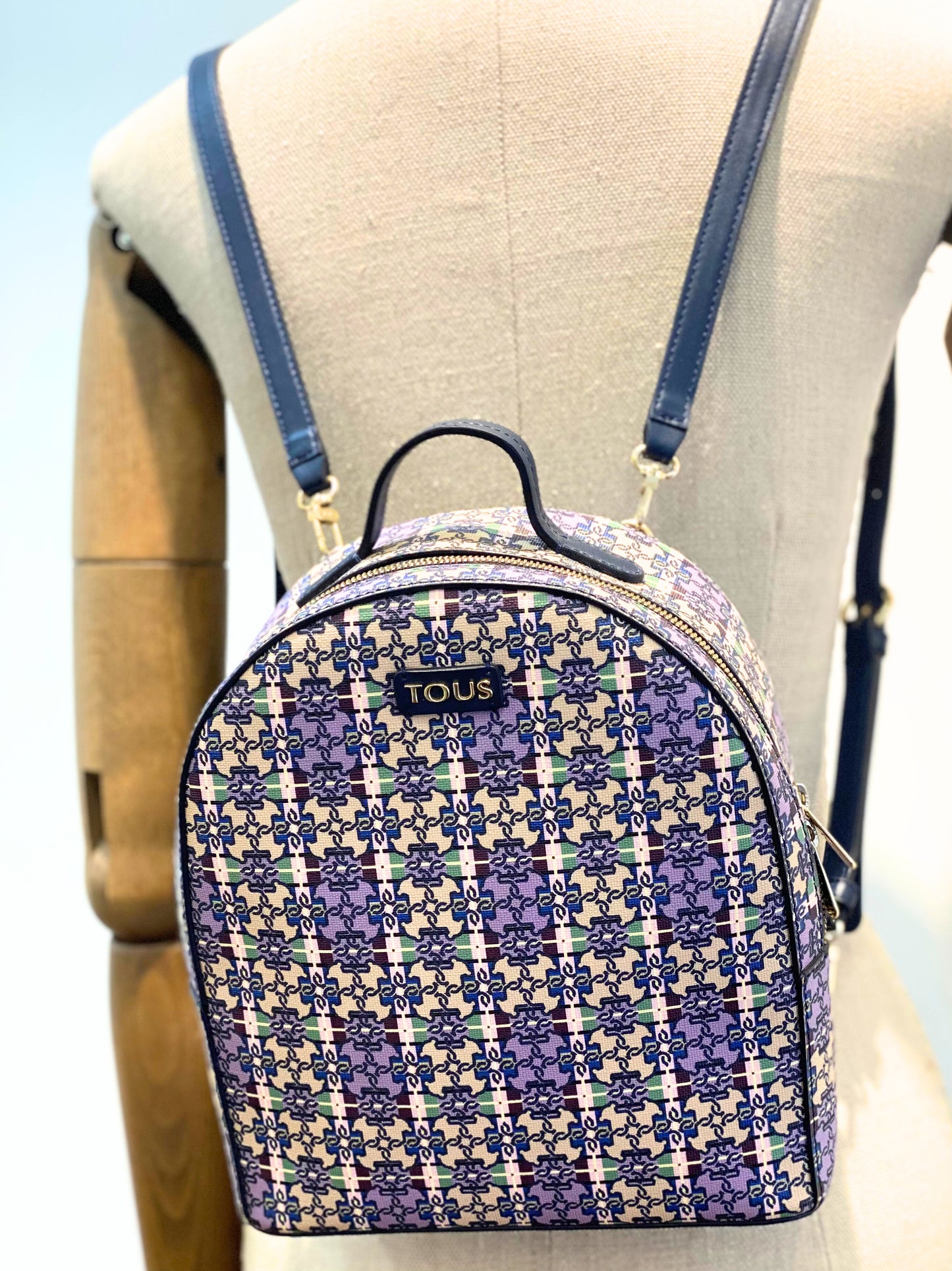 Mochila Tous Mossaic Square Lilac
