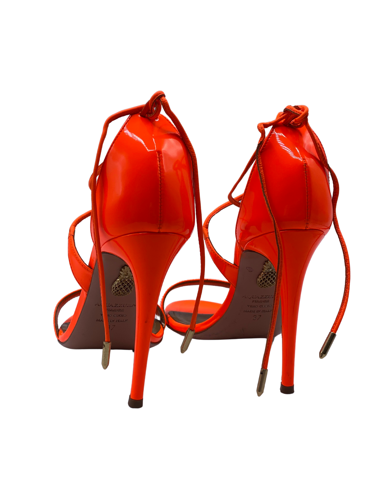 Sandalia Aquazzura Linda Neón (37)