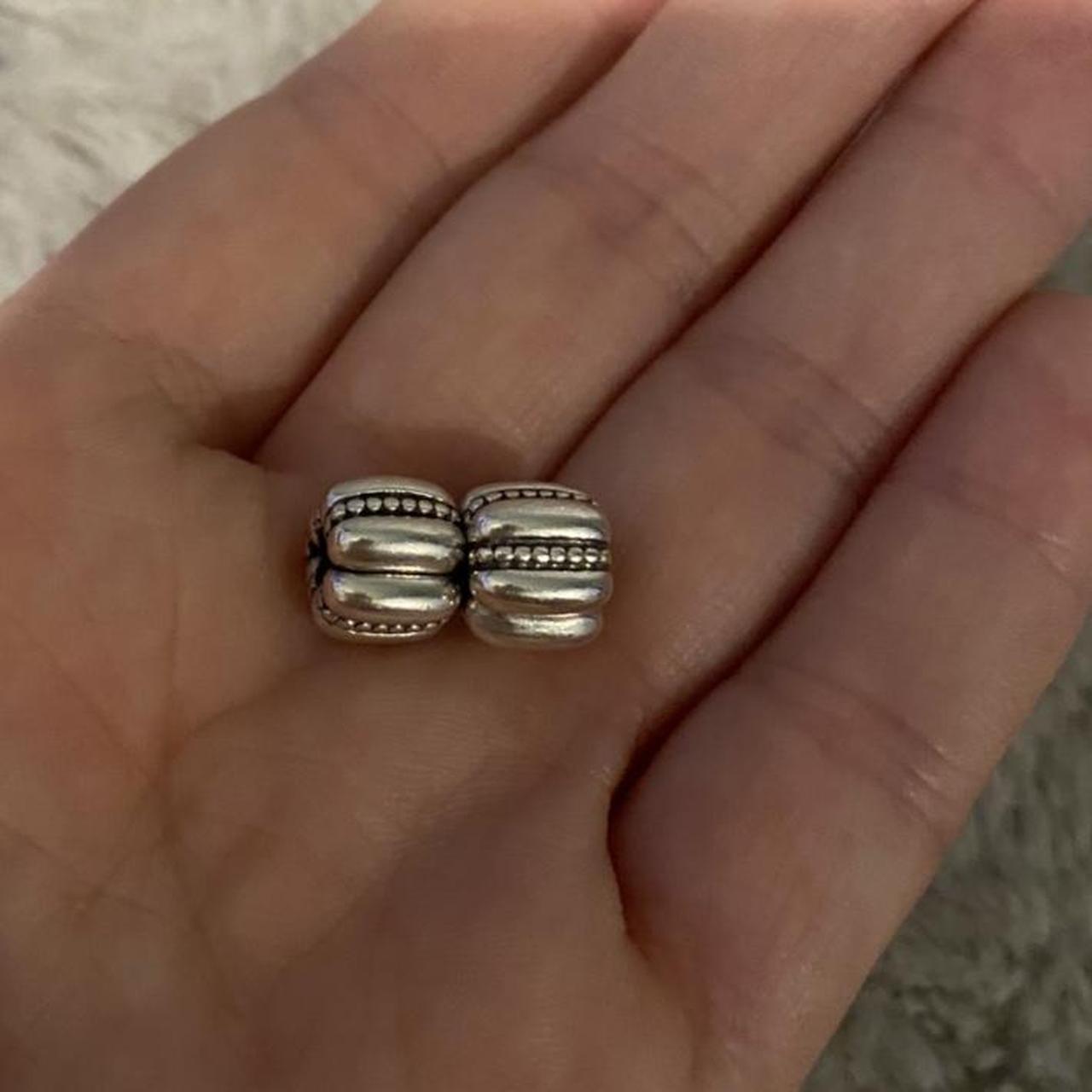 Charm Pandora Dots & Ridges Barrel