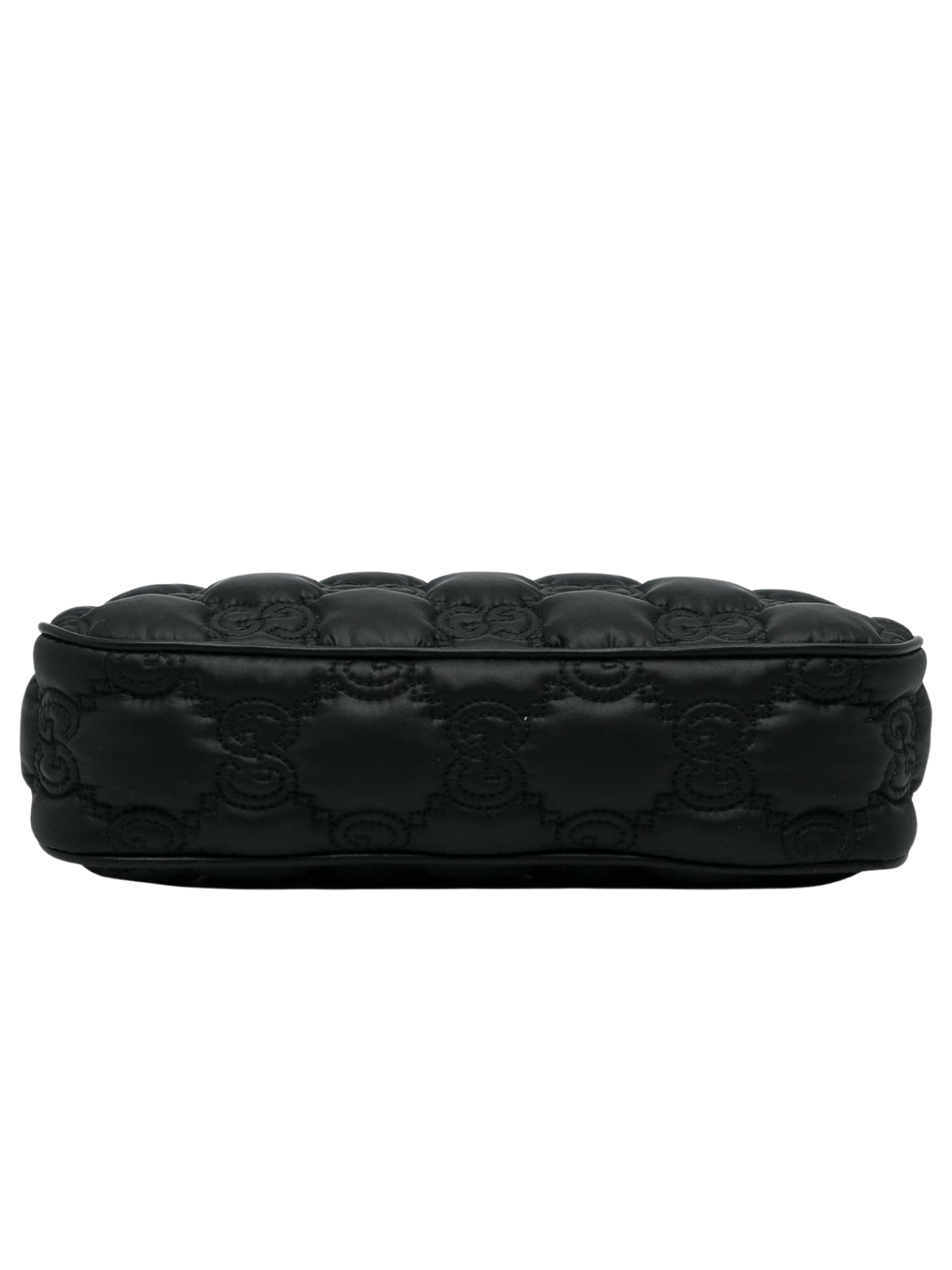 Bolso de Hombro Gucci GG Matelassé Negro de Cuero