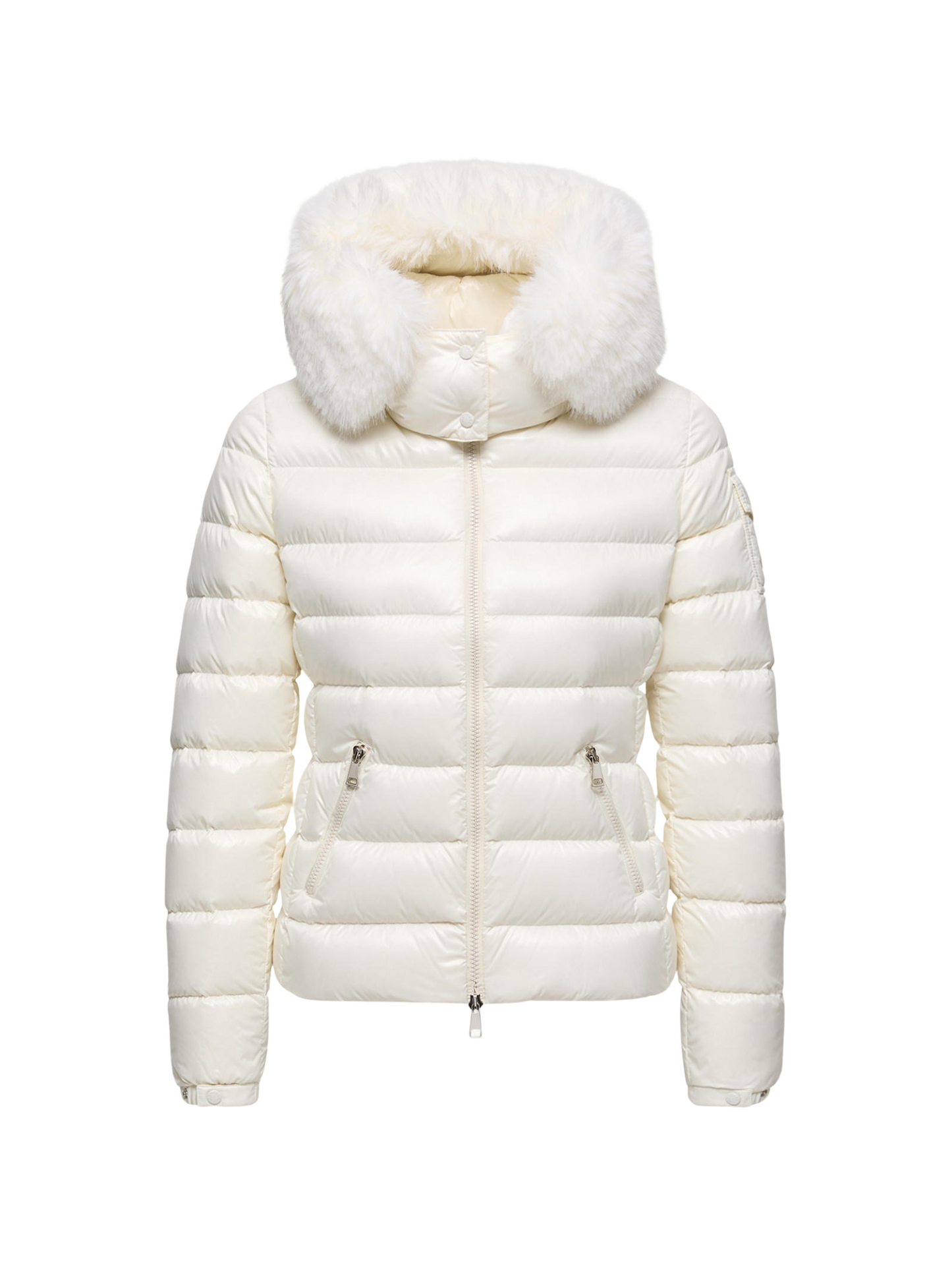 Campera Acolchada Blanca Moncler (Talle S)