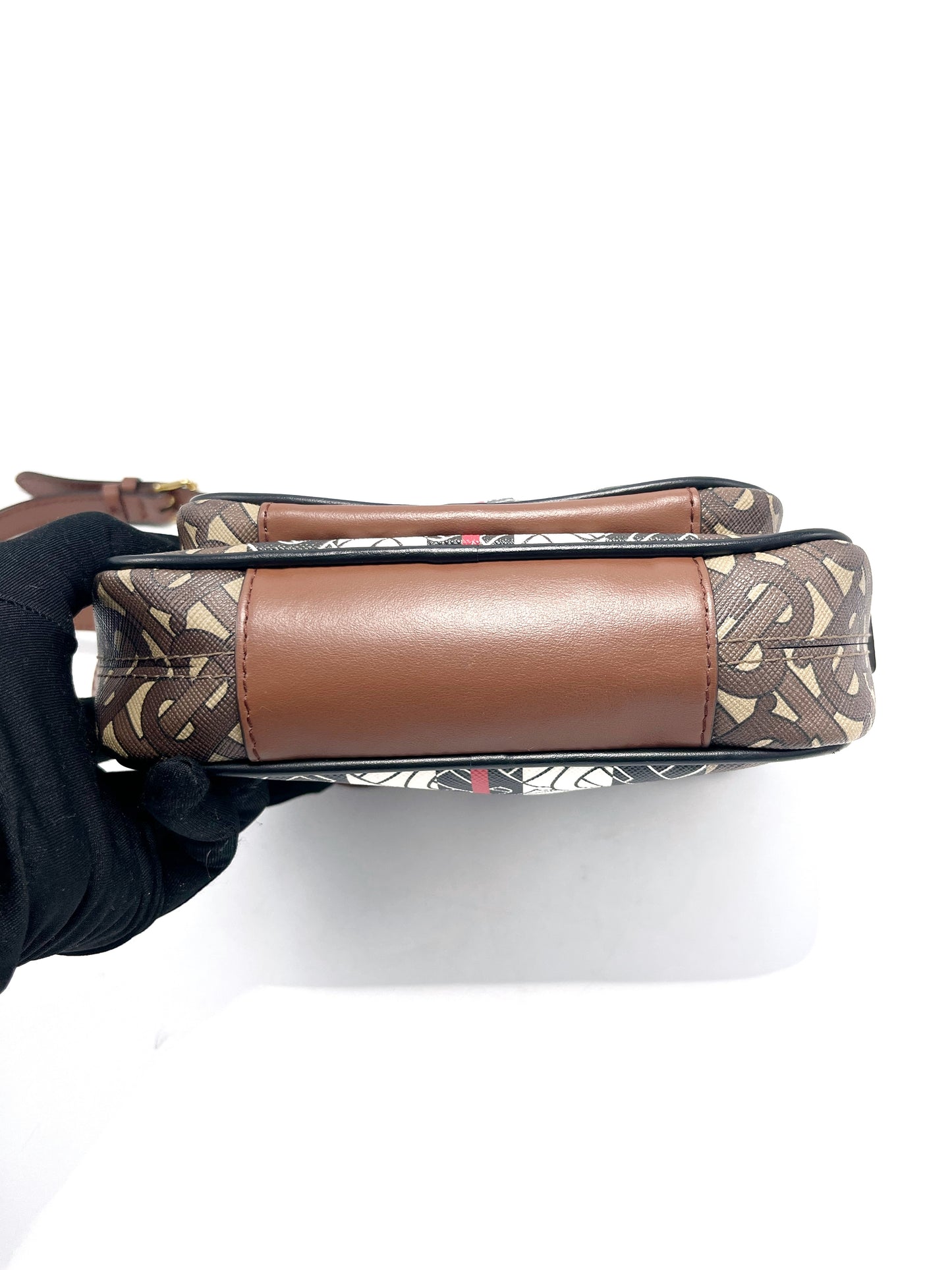 Bandolera Burberry Monogram Stripe E-Canvas
