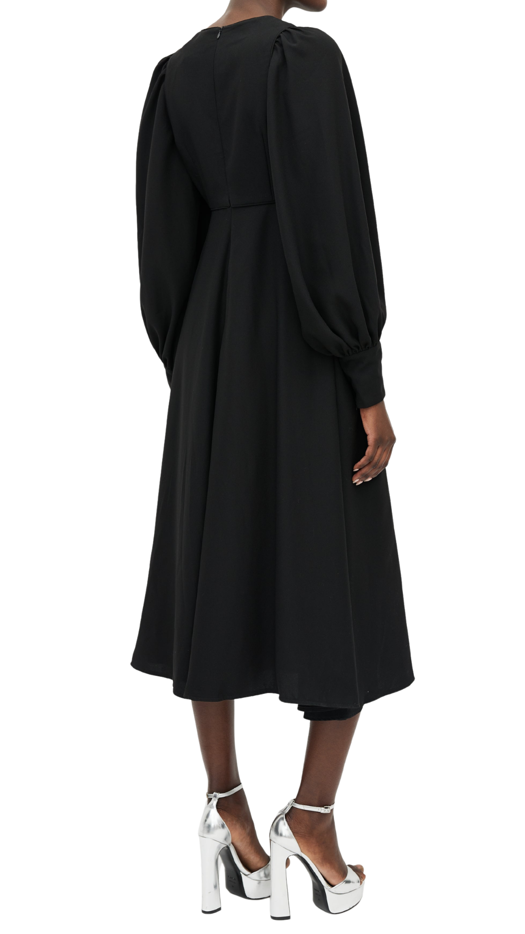 Vestido Midi Zimmermann Black Keyhole (M)