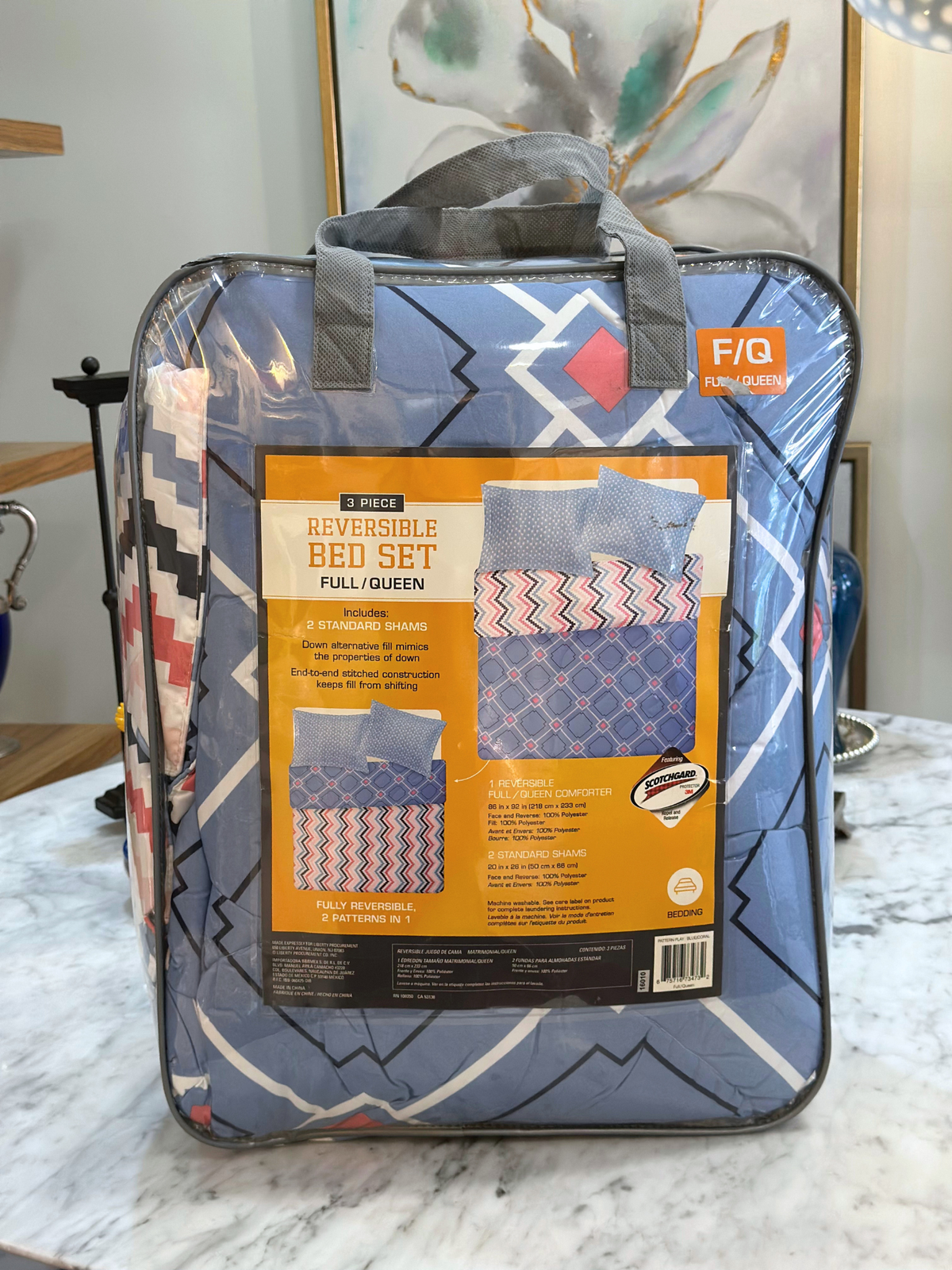 Juego de Sabanas de 3 Piezas Reversible Full/Queen