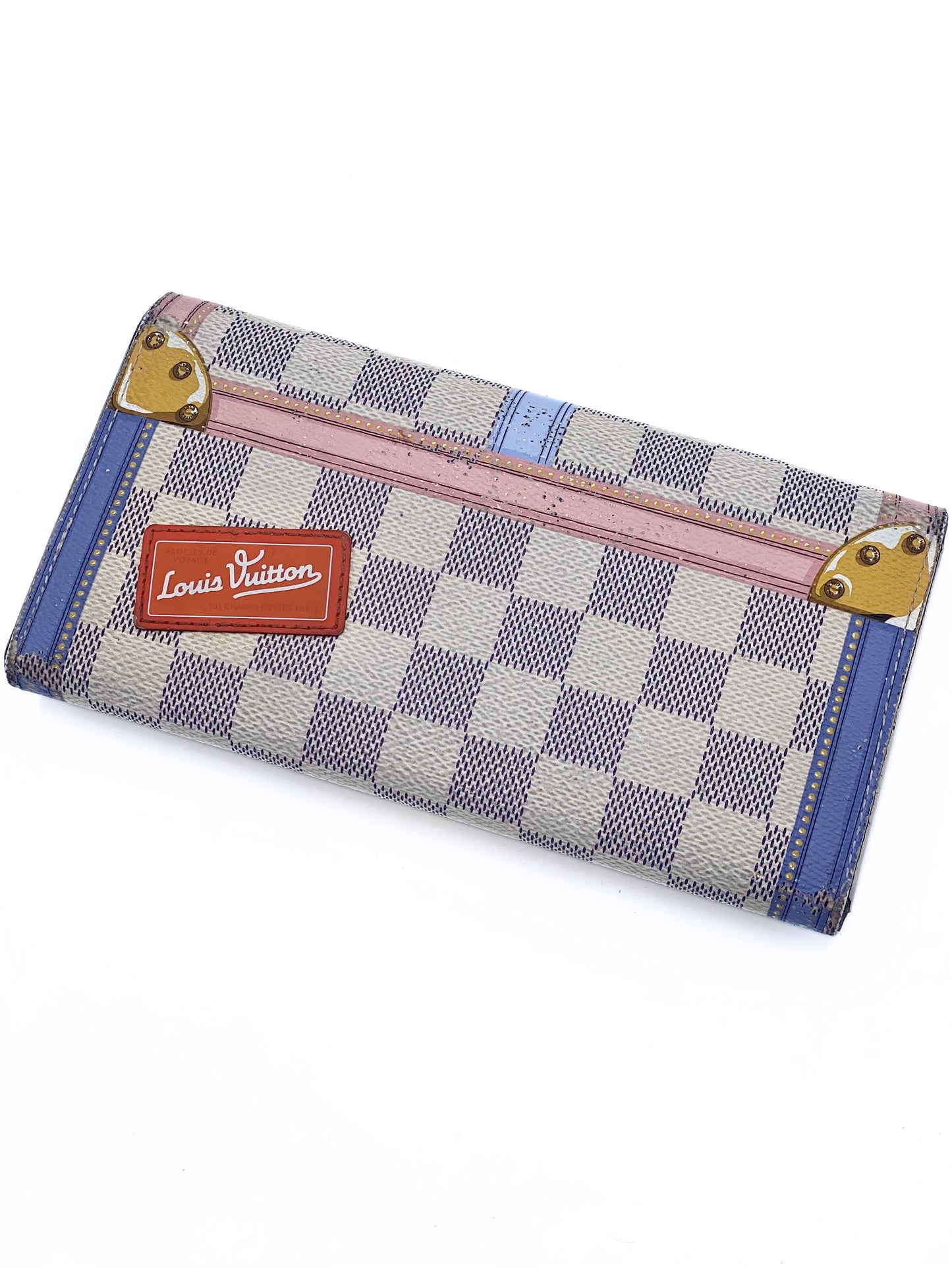 Billetera Louis Vuitton Sarah Damier Azur