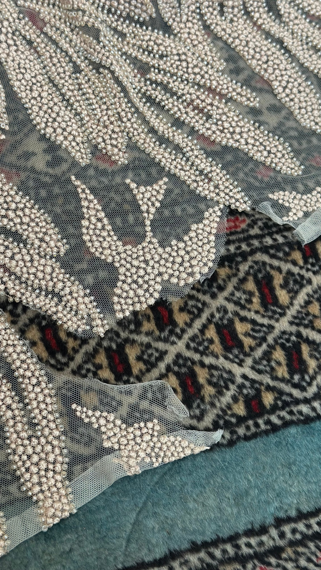 Vestido Bordado Javier Saiach (S)