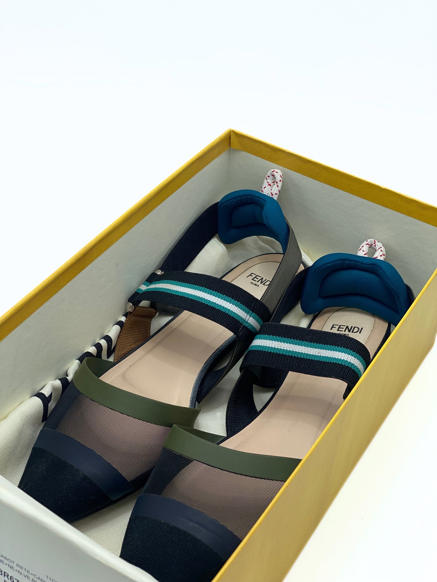 Sandalia Colibri Black Mesh Fendi (EU 39)