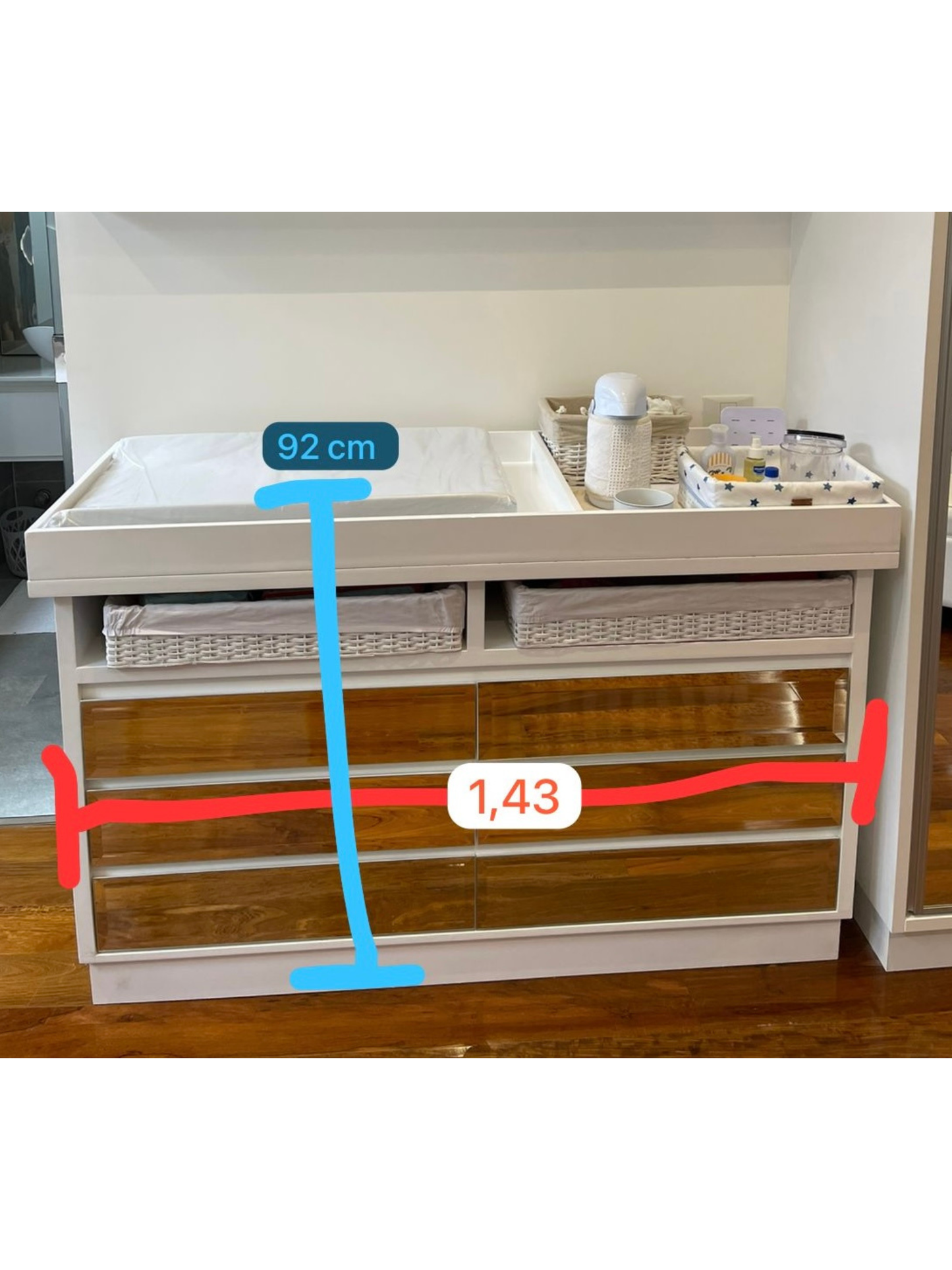 Cambiador Cuna Bella