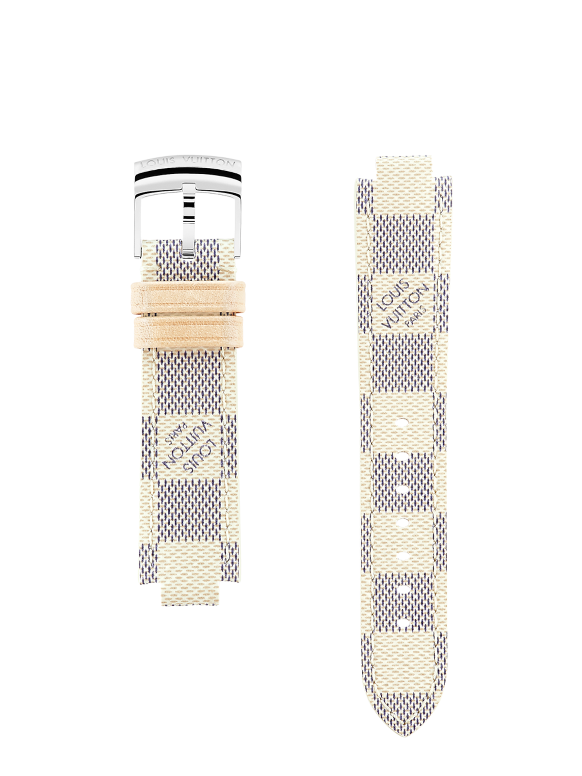 Correa para Reloj Tambour Louis Vuitton Damier Azur