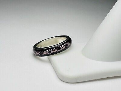 Anillo Pandora Esmaltado Floral Purpura